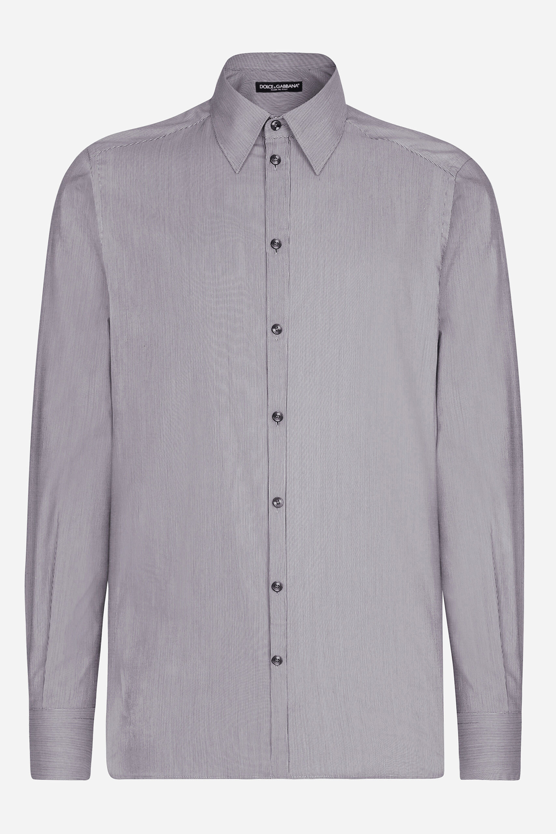 DOLCE & GABBANA Martini Fit Striped Cotton Shirt