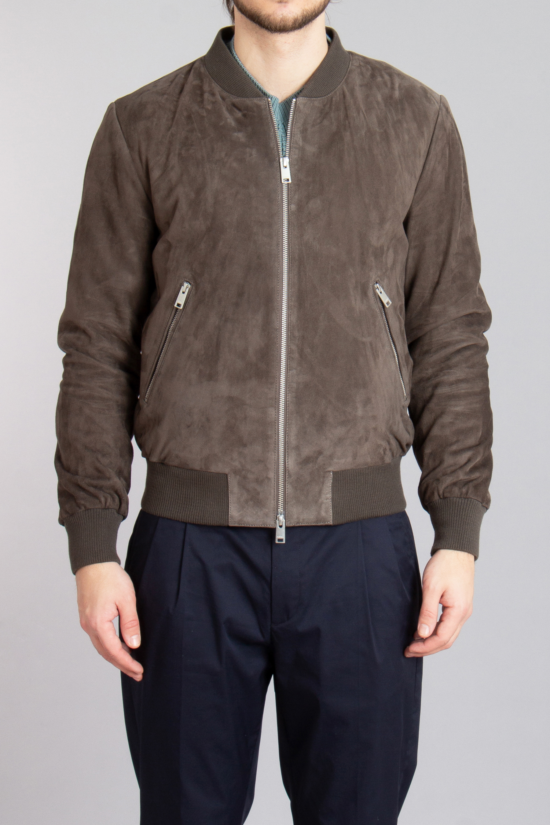 ARMA Goat Suede Bomber Jacket Didier