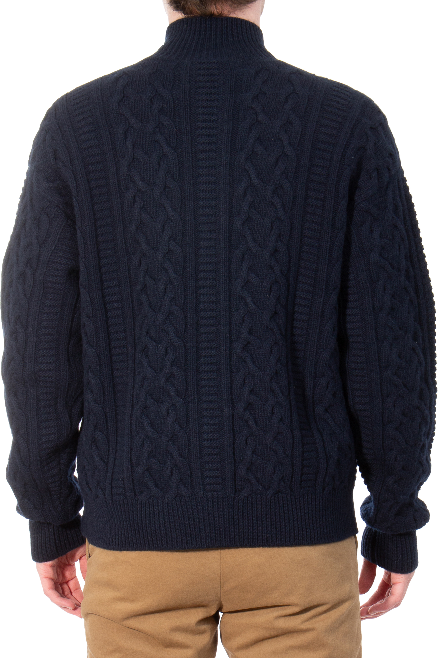 AIDA BARNI Wool & Cashmere Blend Zip Cardigan