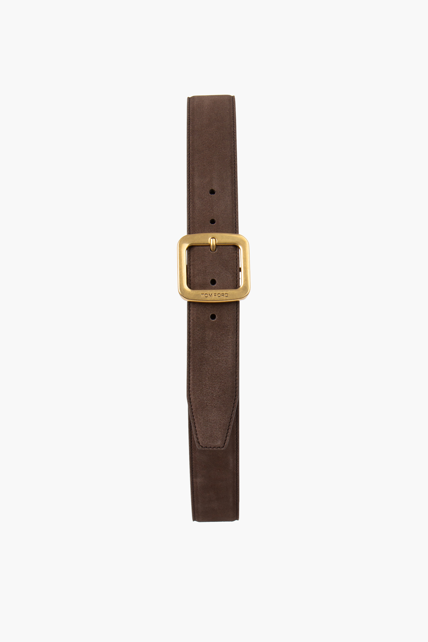 TOM FORD Square Suede Belt