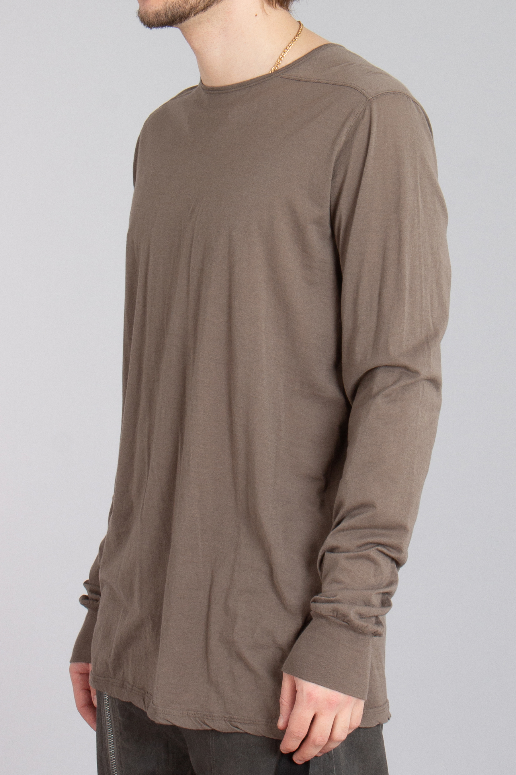 RICK OWENS DRKSHDW Light Cotton Jersey Level Long Sleeve T-Shirt