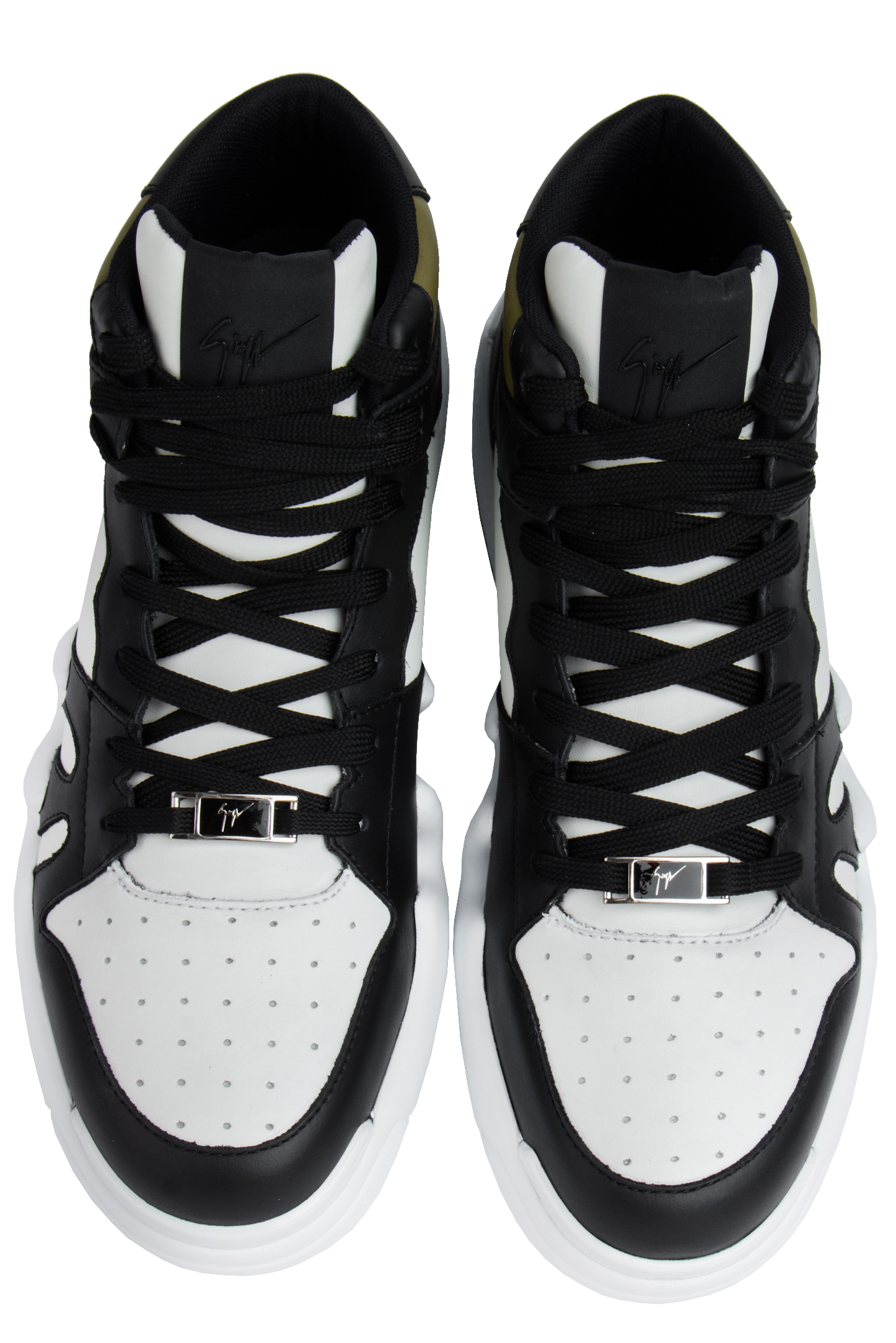 GIUSEPPE ZANOTTI Mid Top Leather Sneakers Talon