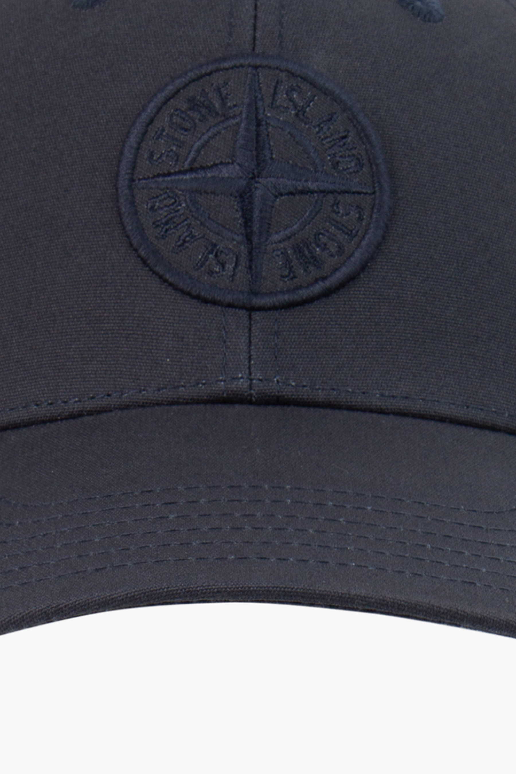 STONE ISLAND Embroidered Cotton Rep Cap