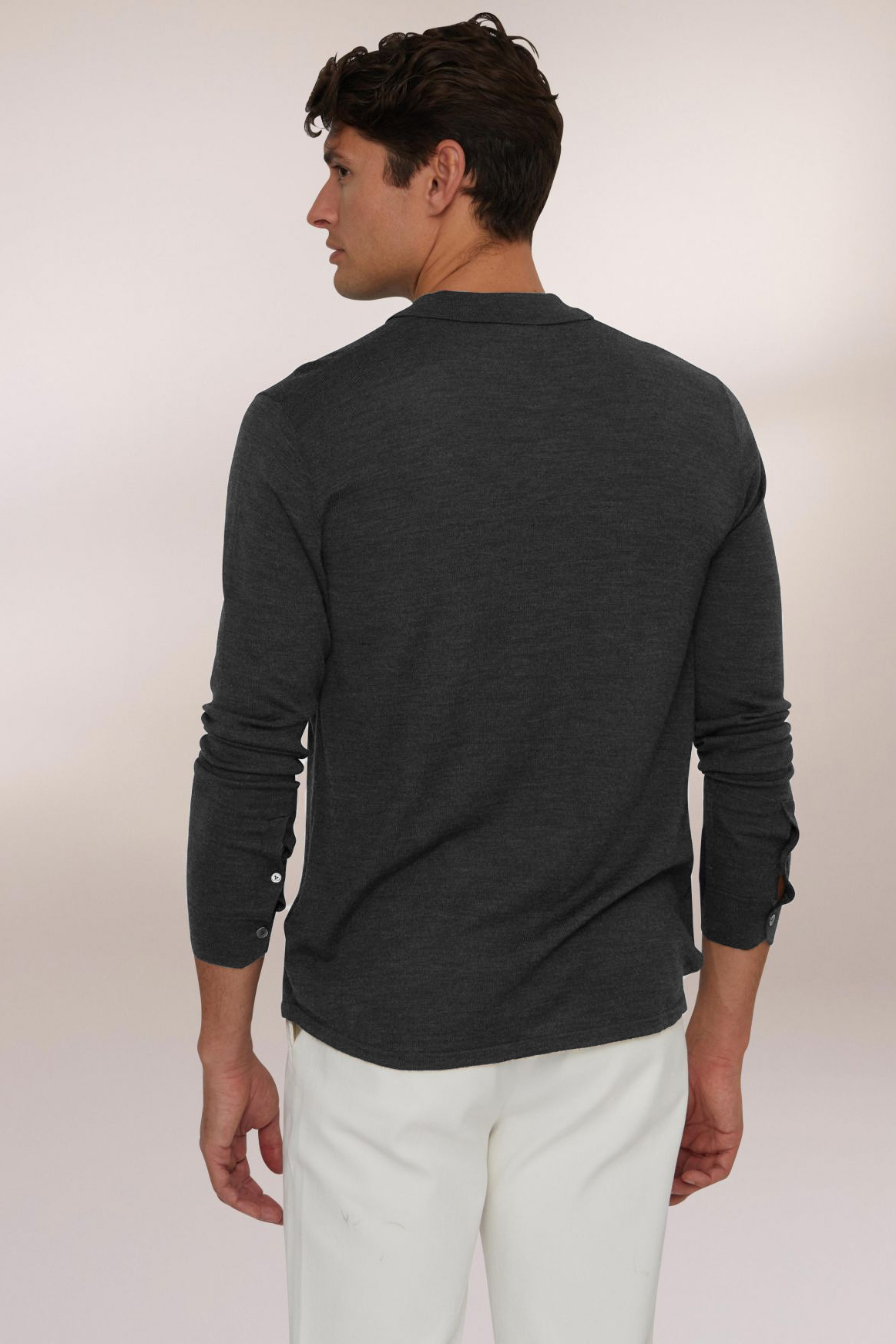 VAN LAACK Fine Knit Virgin Wool Shirt Msafino