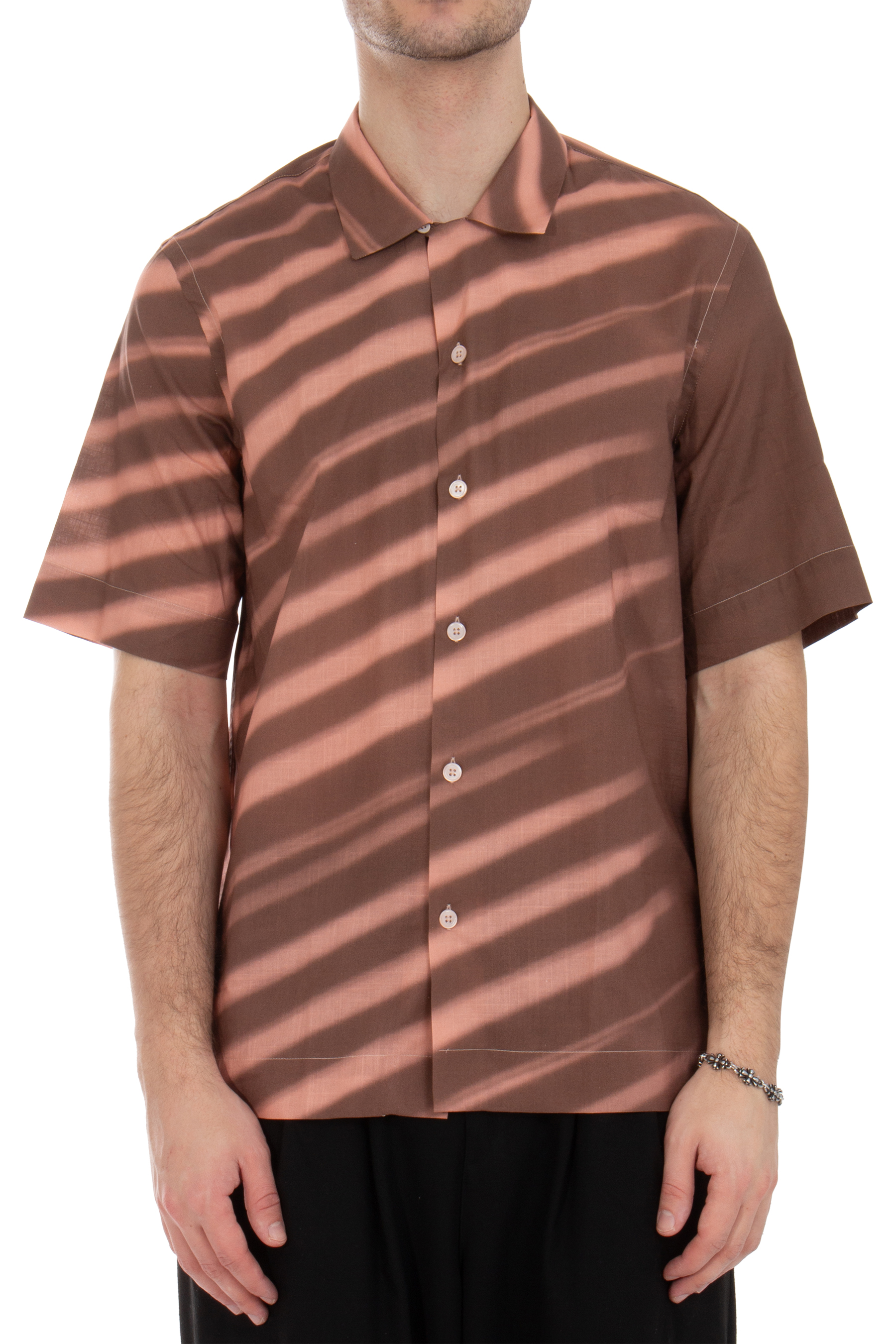 PAUL SMITH Printed Cotton Short-Sleeve Shirt