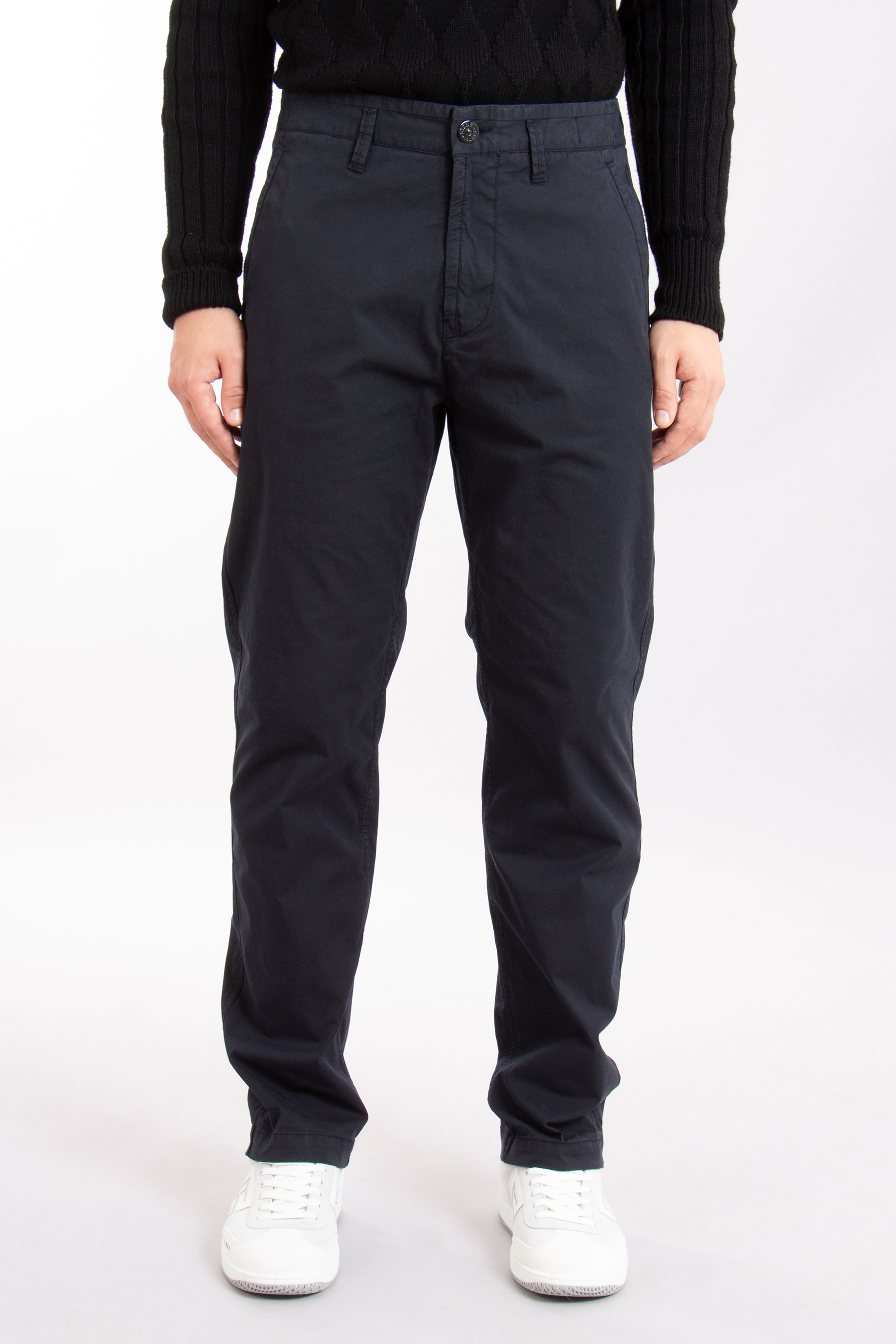 STONE ISLAND Regular Fit Cotton Stretch Pants