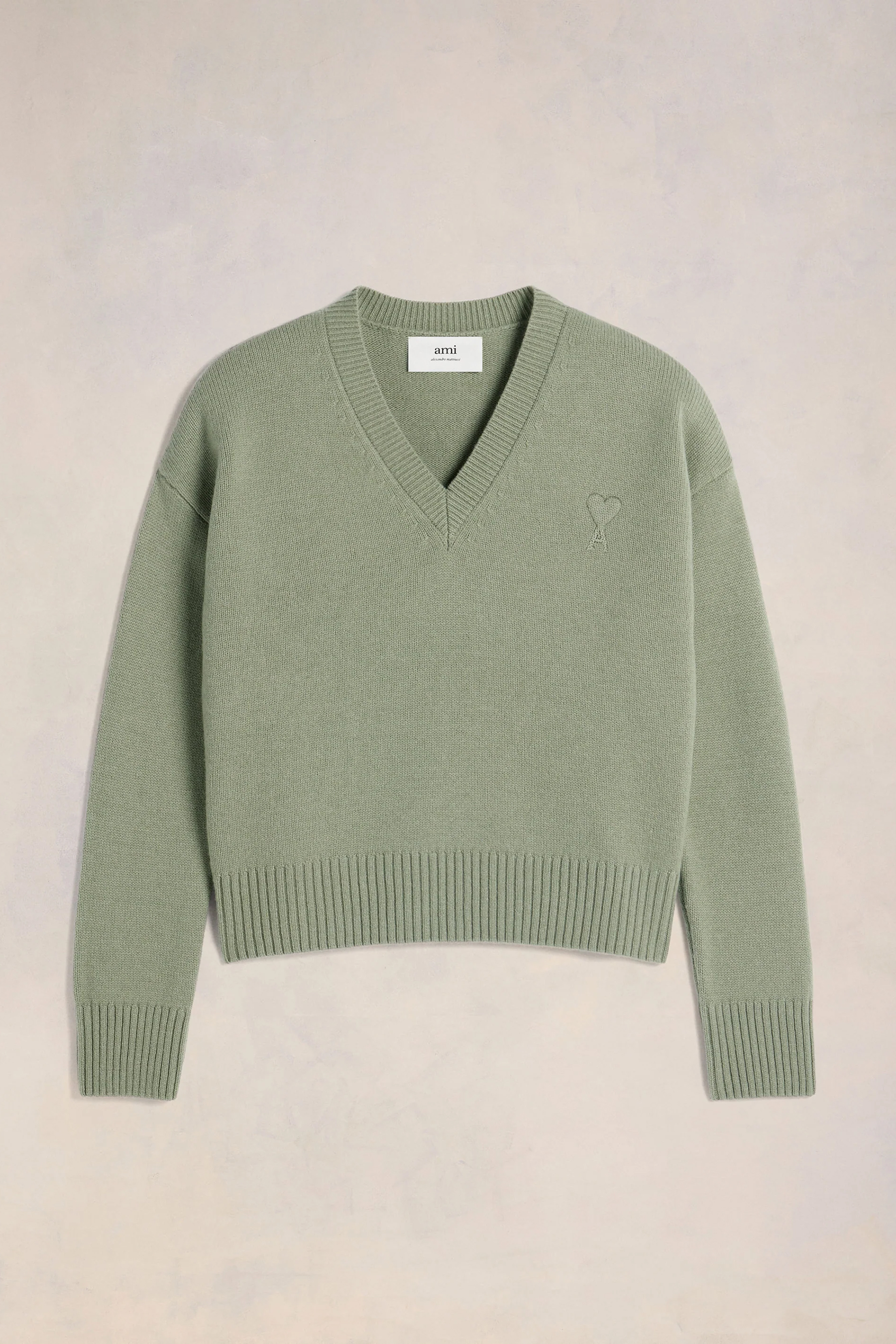 AMI PARIS Wool-Cashmere Blend Sweater