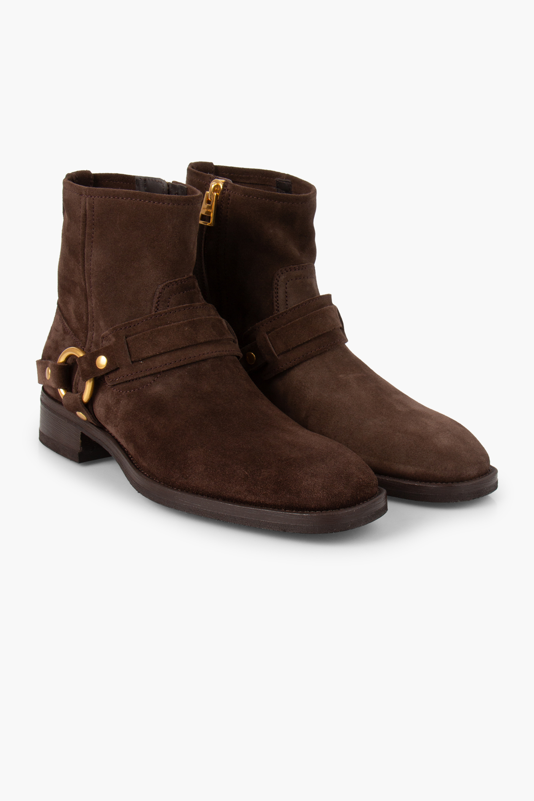 TOM FORD Suede Western Ankle Boots