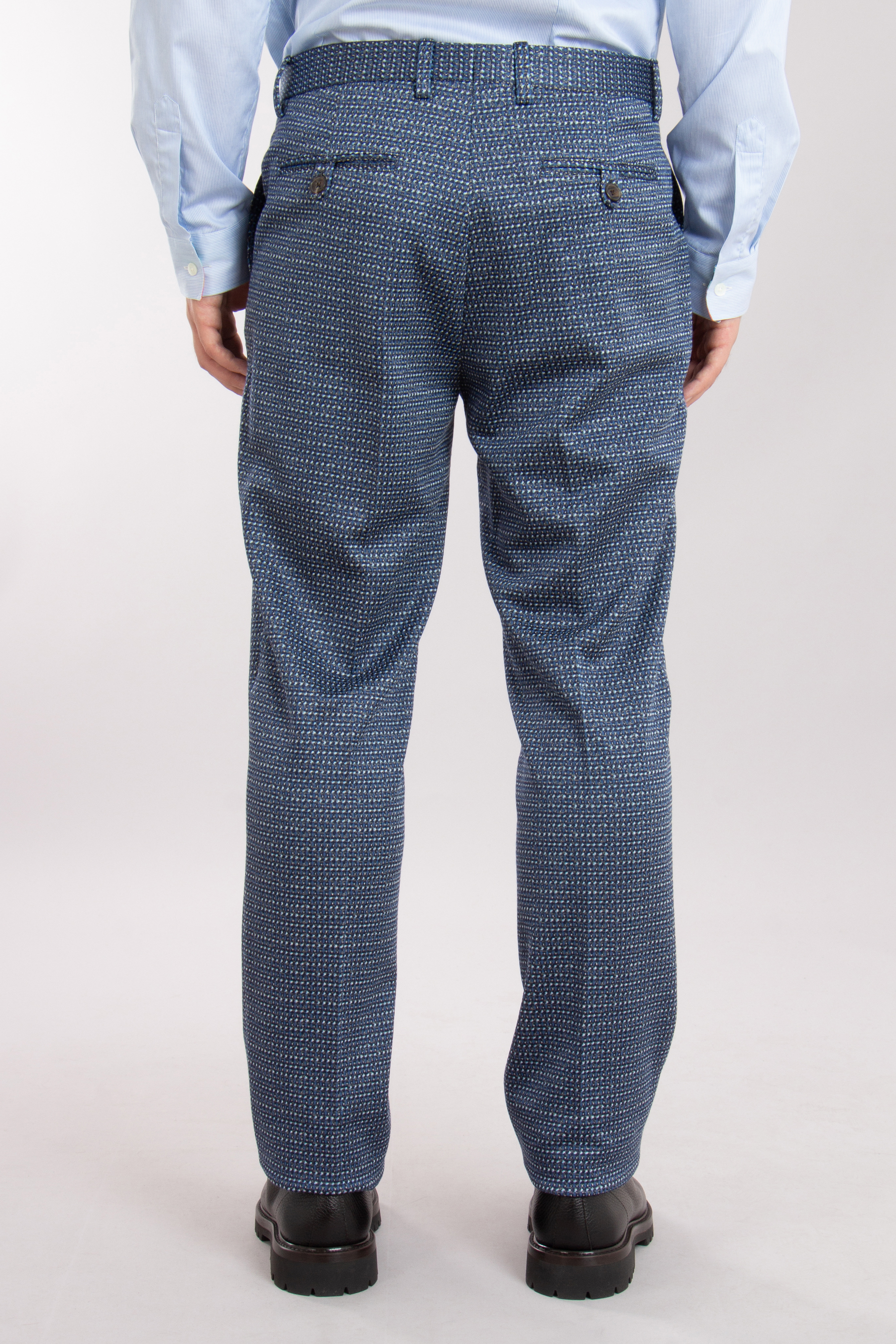 ETRO Patterned Cotton Blend Stretch Pants