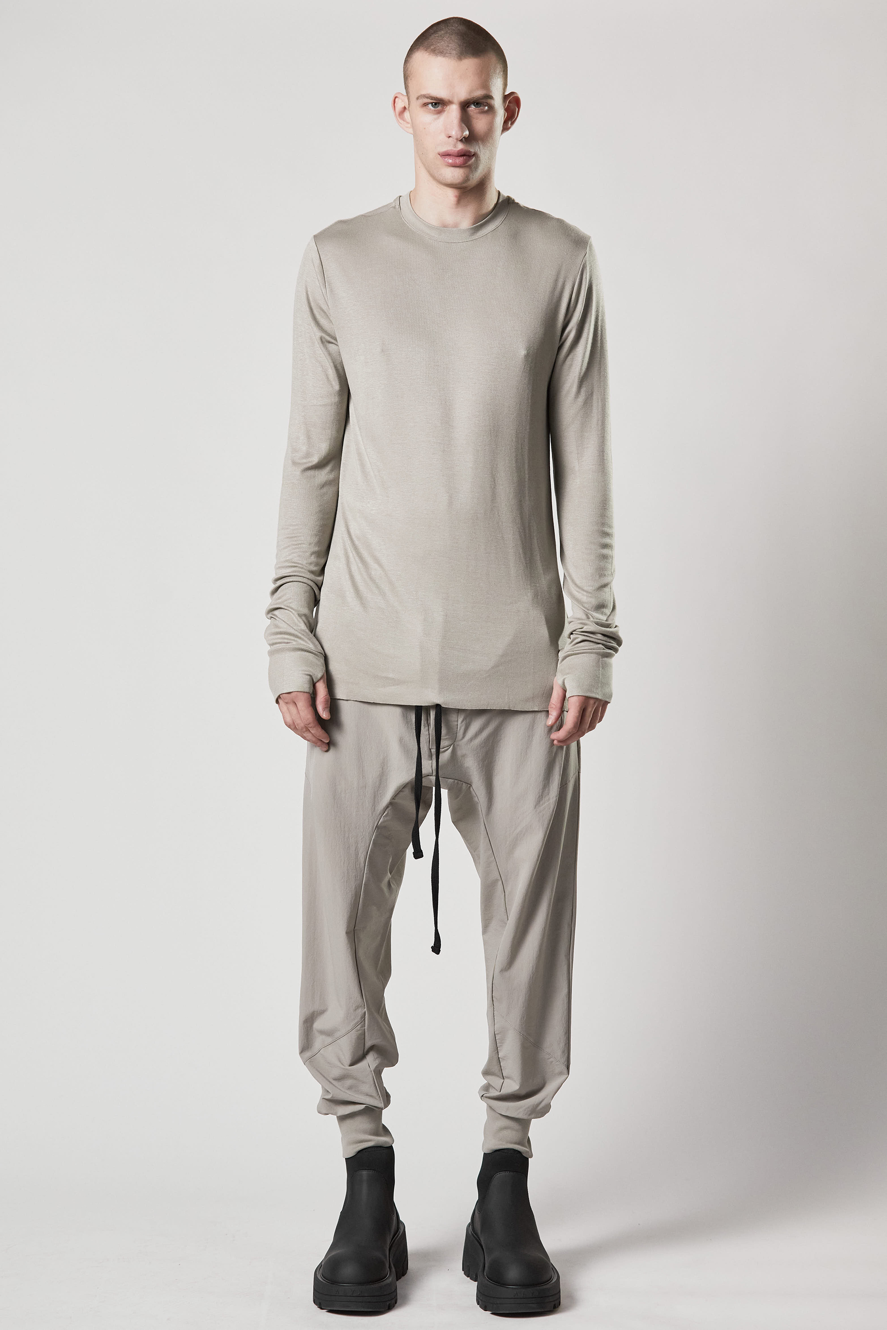 THOM KROM Viscose Stretch Long Sleeve T-Shirt