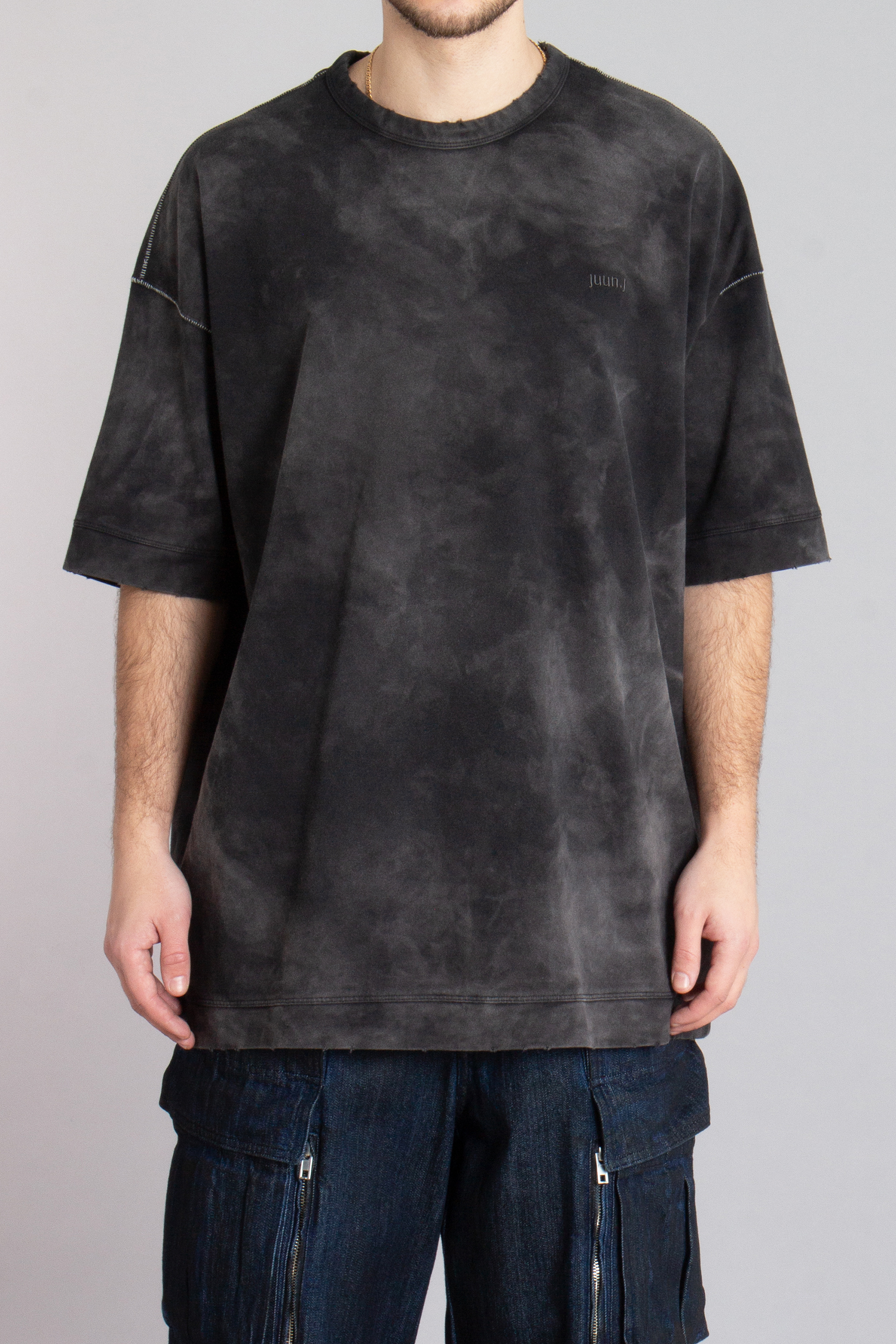 JUUN.J Oversized Dyed Cotton Jersey T-Shirt