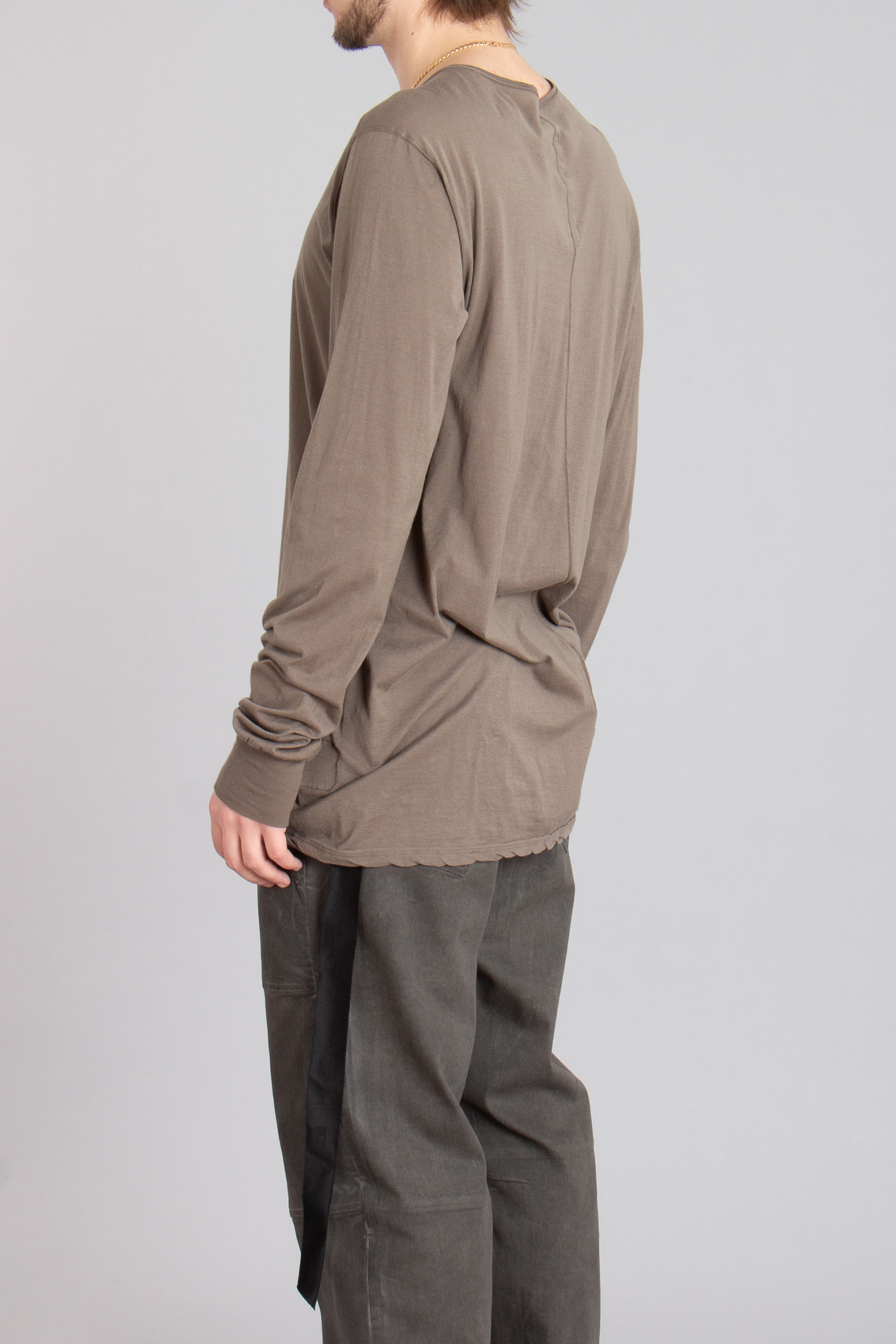 RICK OWENS DRKSHDW Light Cotton Jersey Level Long Sleeve T-Shirt