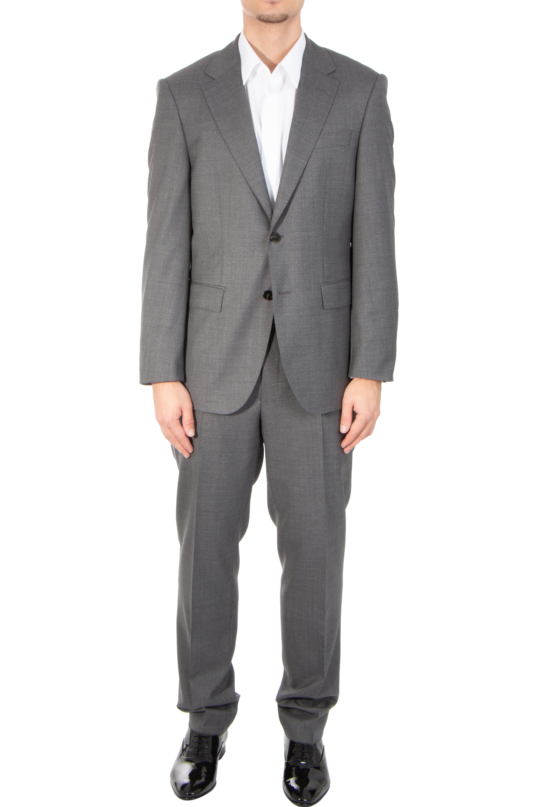 BOSS Patterned Virgin Wool Suit L-Jarrod