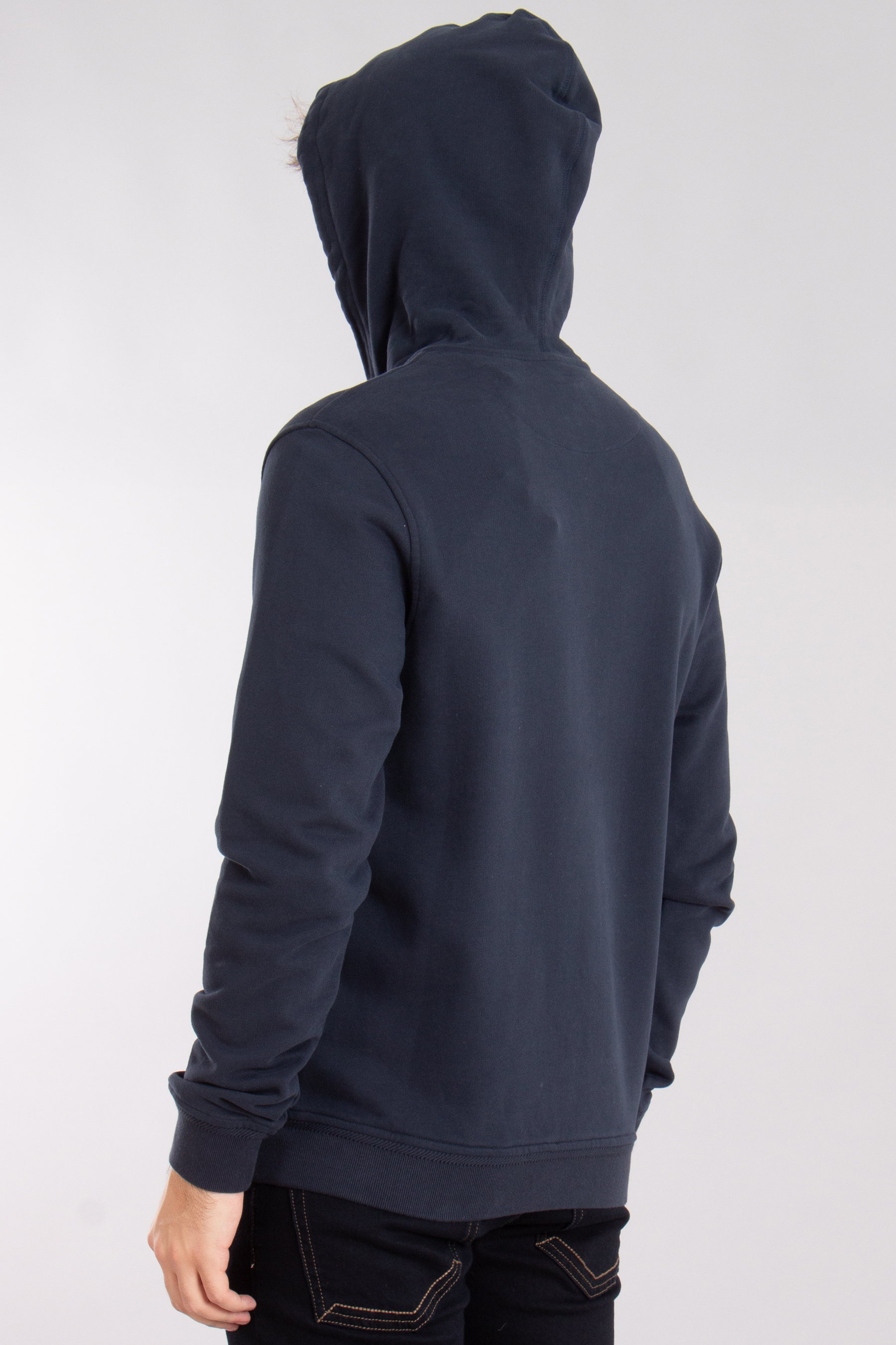 BELSTAFF Loopback Cotton Fleece Full Zip Hoodie