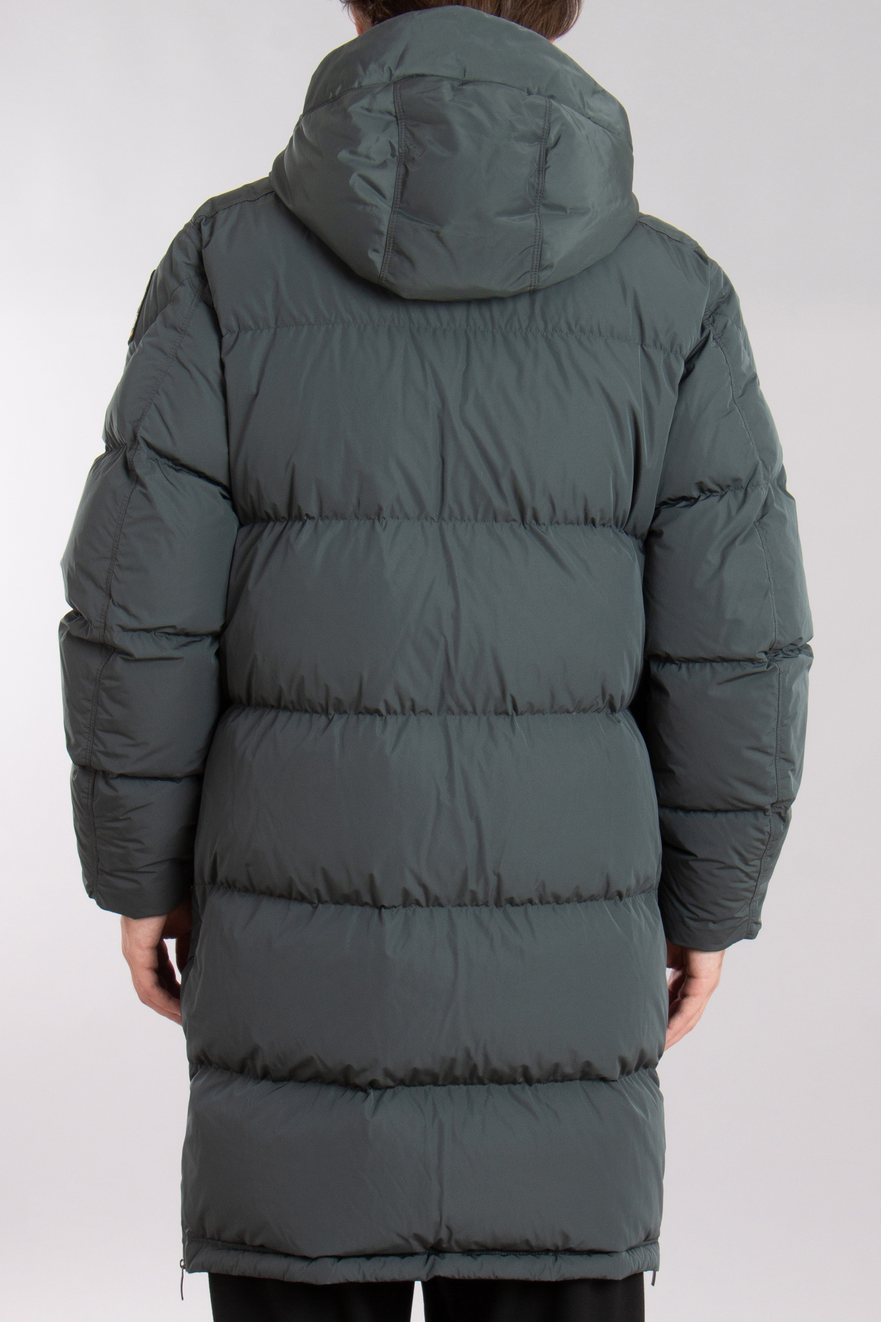 PARAJUMPERS Hooded Micro Ripstop Down Coat Long Bear