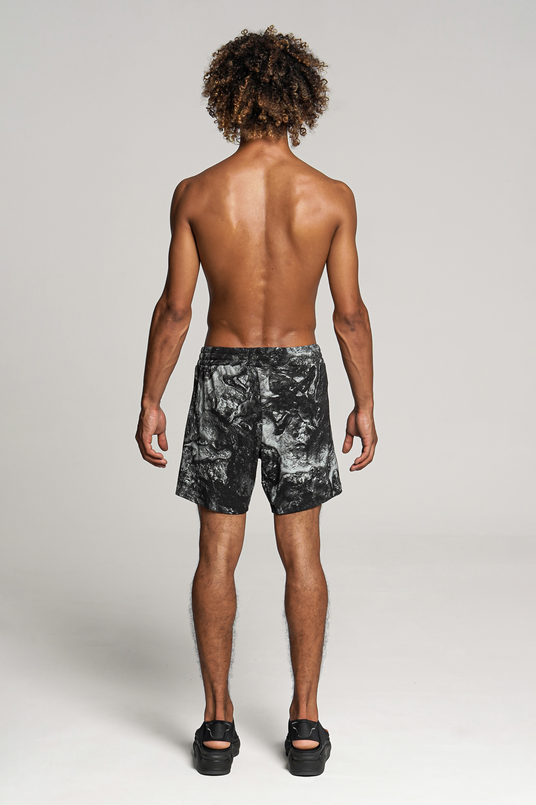 RE:VOLVER ATELIER Rock Pool Print Cotton Sweat Shorts