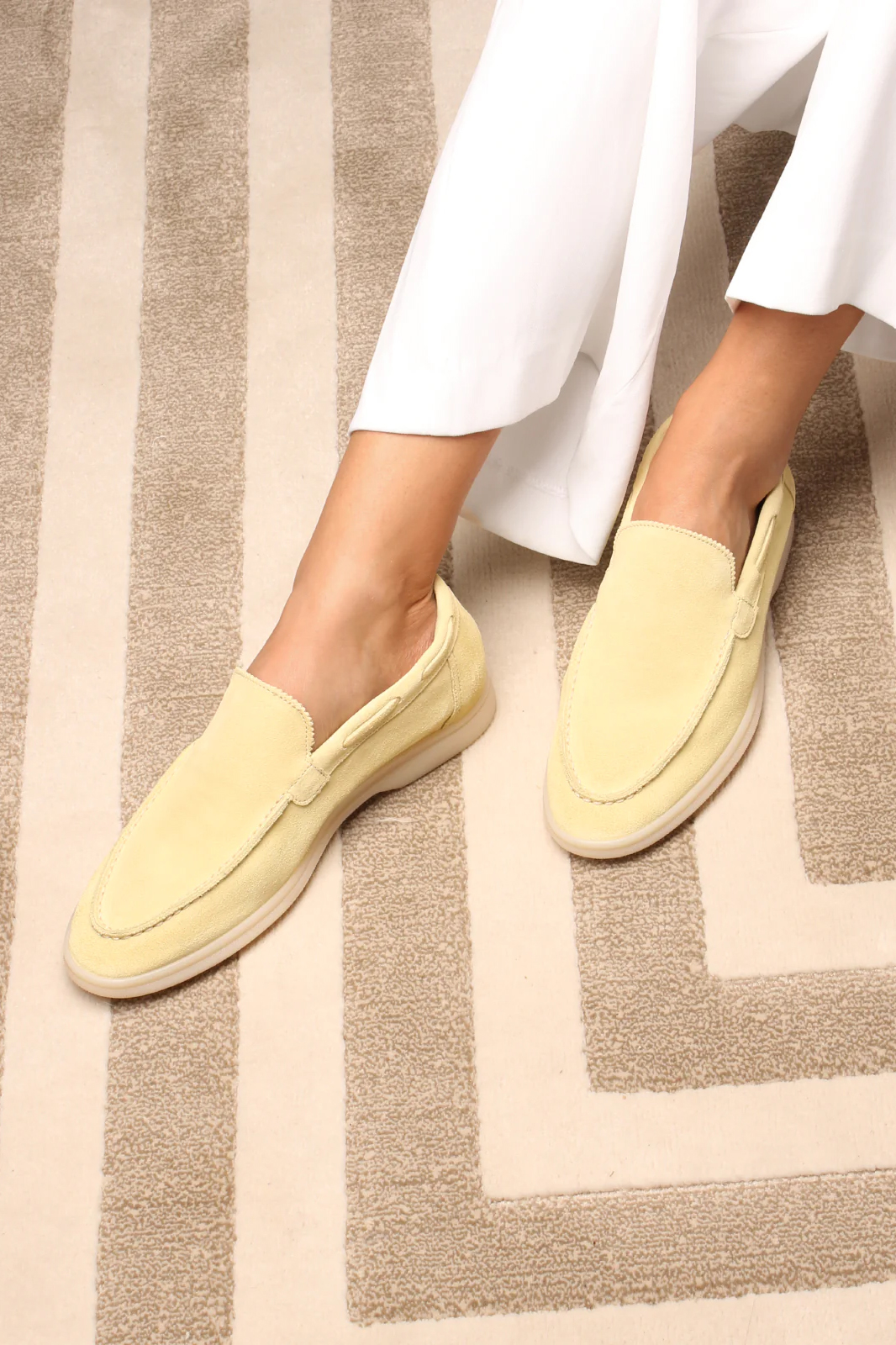 AURÉLIEN Softey® Suede Lady Yacht Loafers 