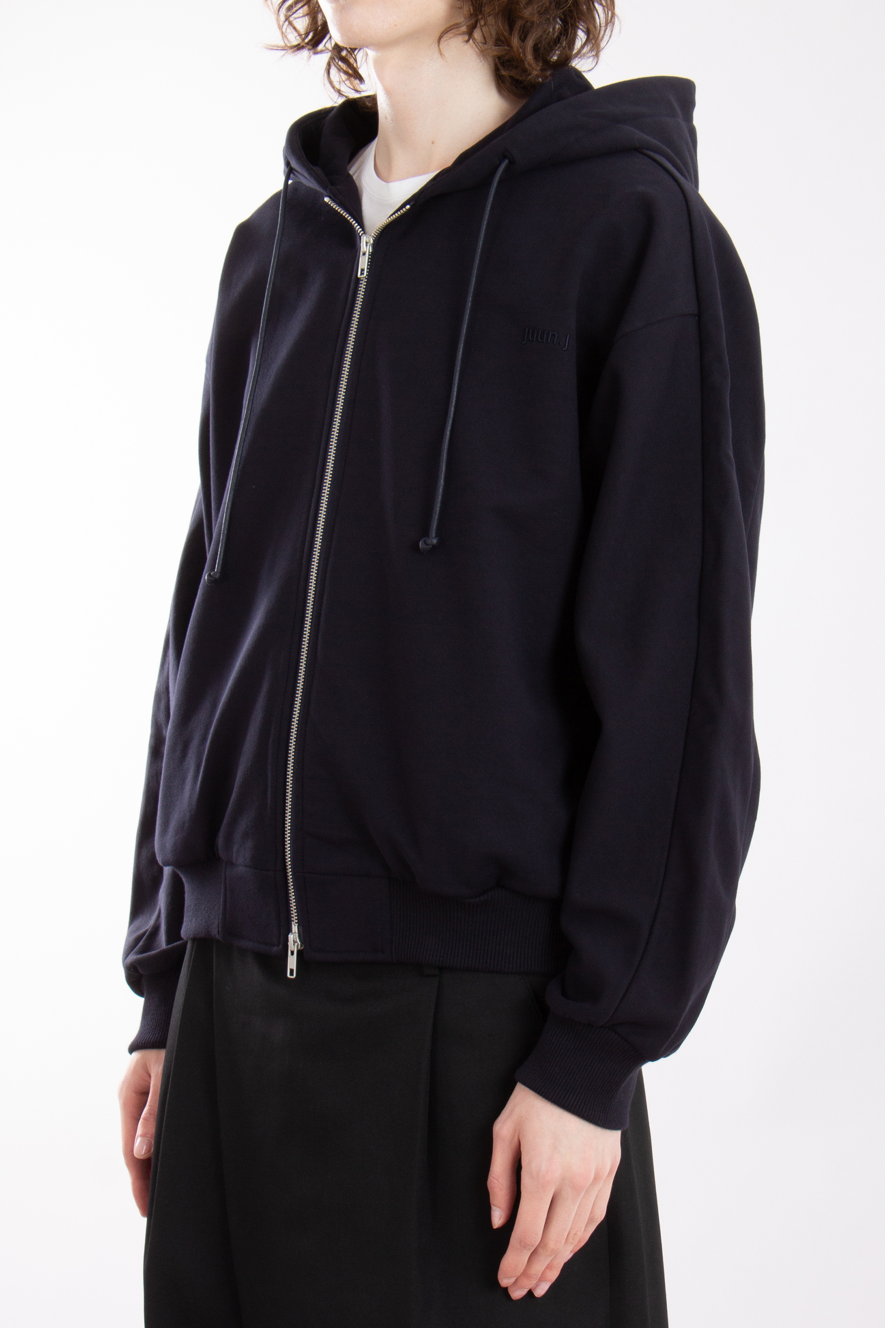 JUUN.J Oversized Cotton Zip Hoodie