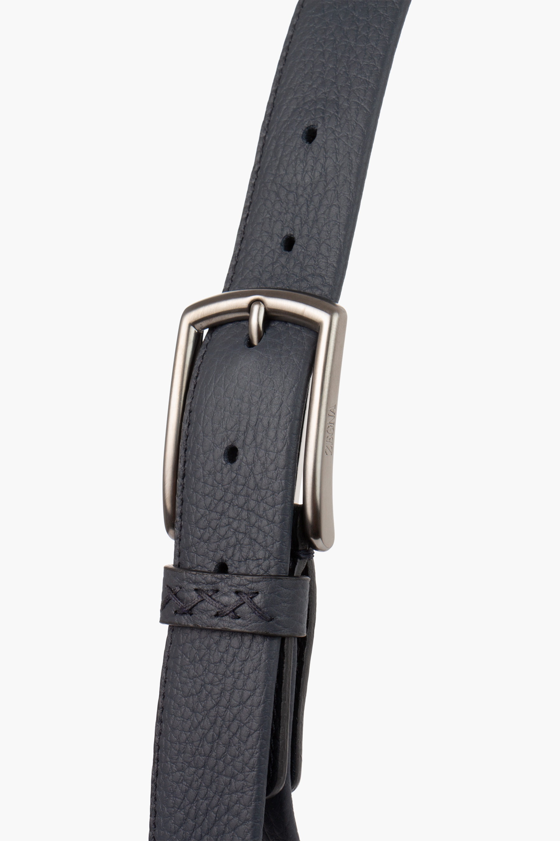 ZEGNA Deerskin Leather Belt