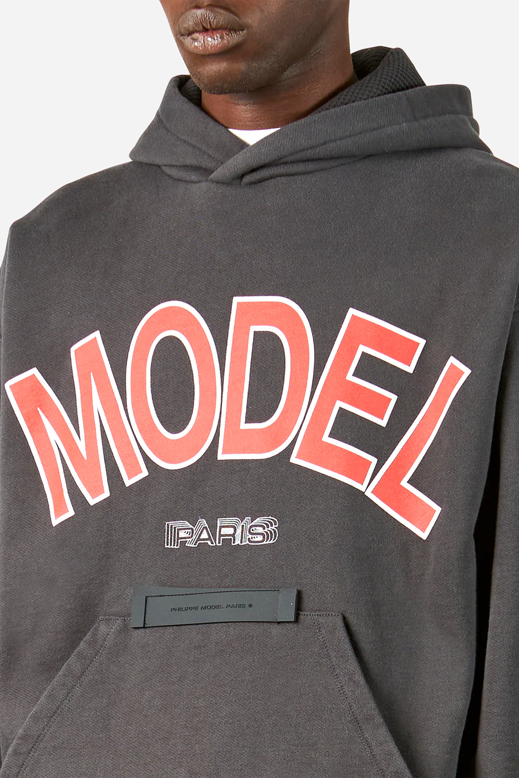 PHILIPPE MODEL Printed Brushed Cotton Hoodie