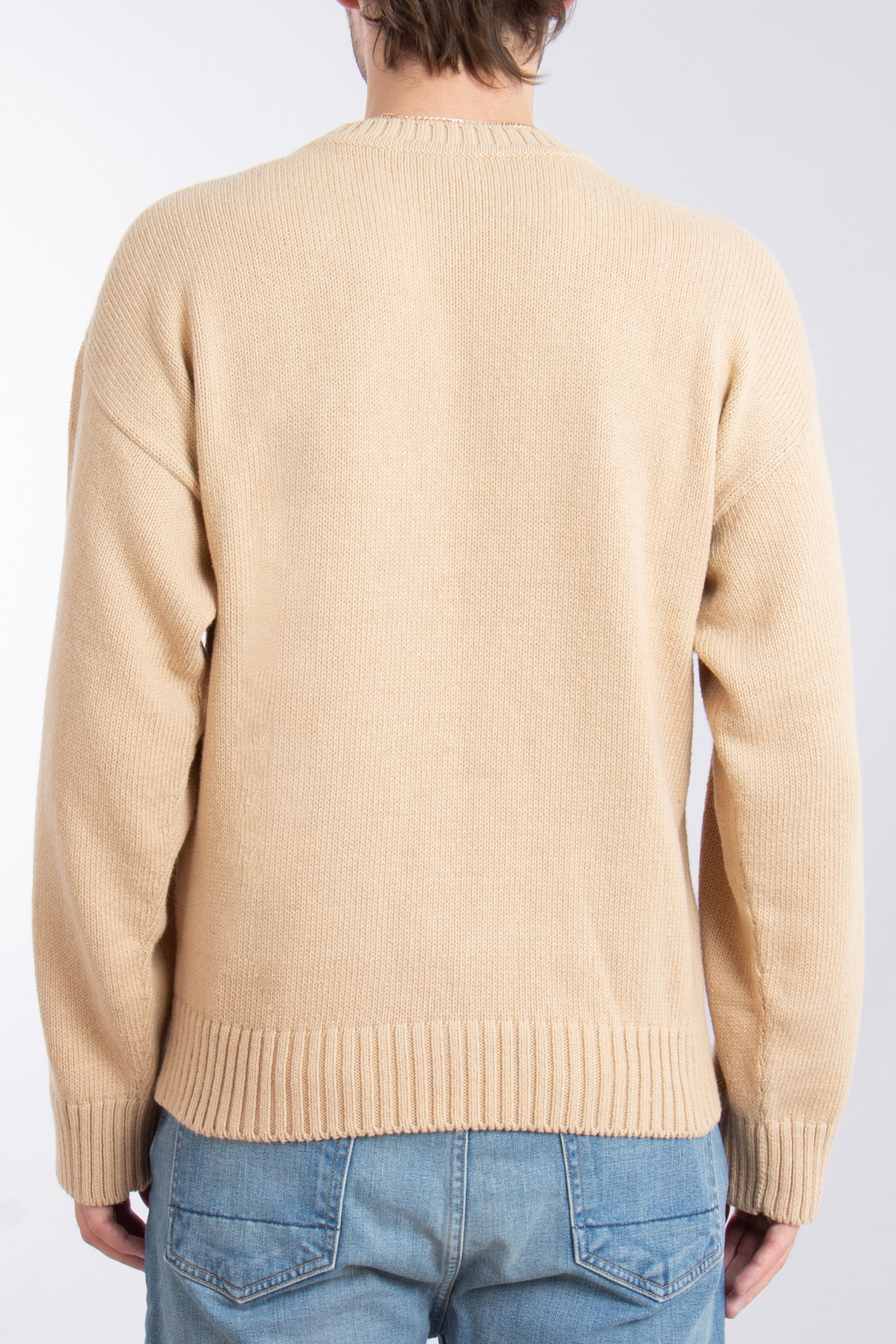 DSQUARED2 Logo Cotton Knit Crewneck Sweater