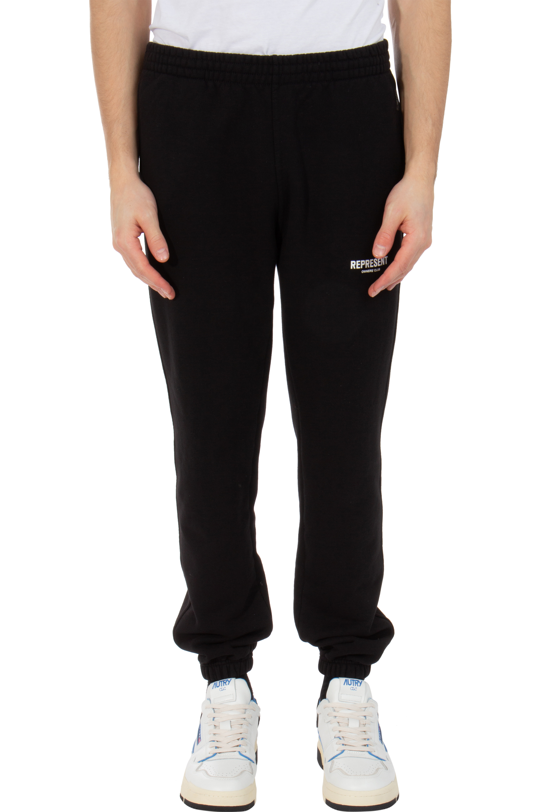 Black cotton sweatpants deals