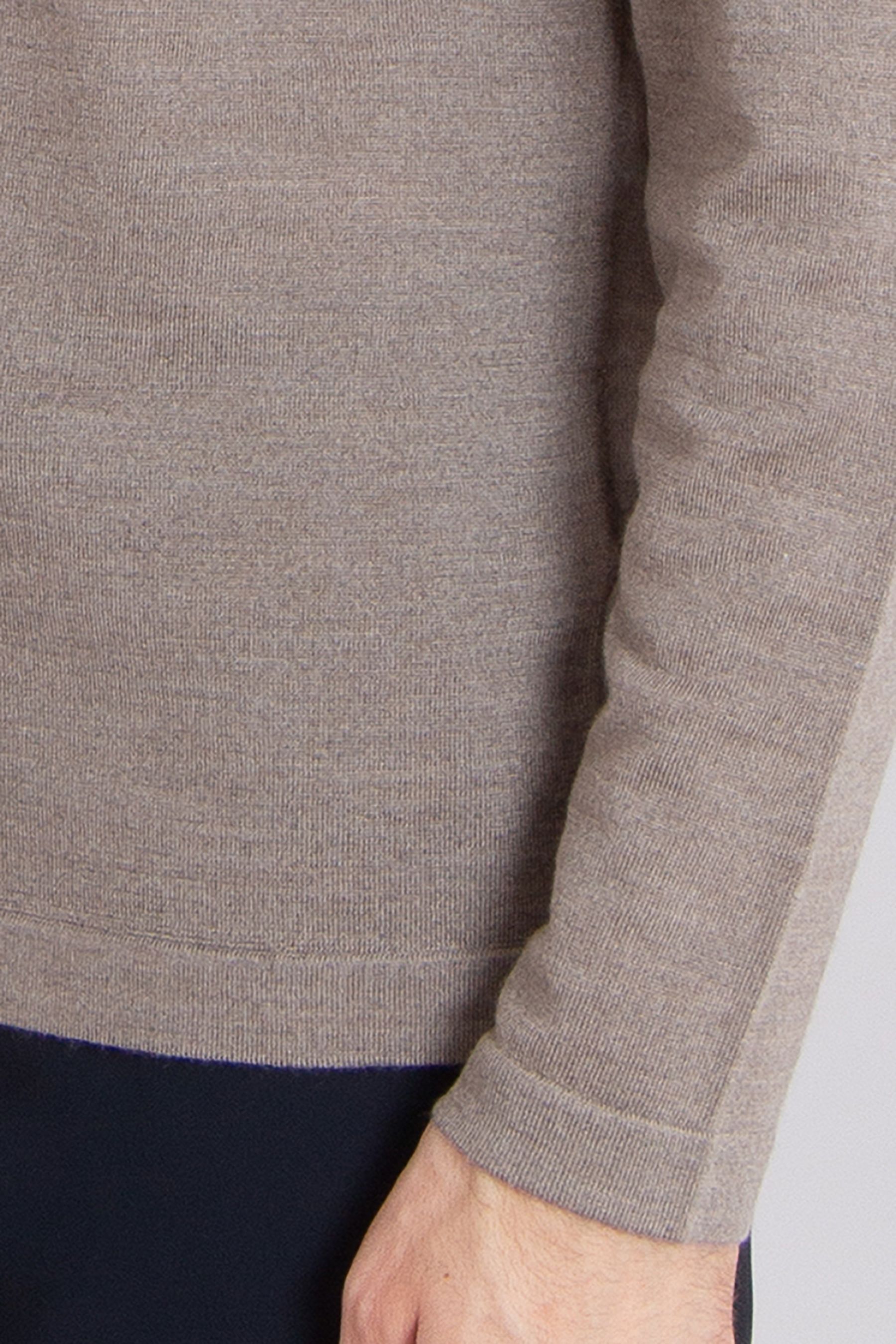 MIENTUS BERLIN Extrafine Wool-Silk-Cashmere Blend Knit Shirt