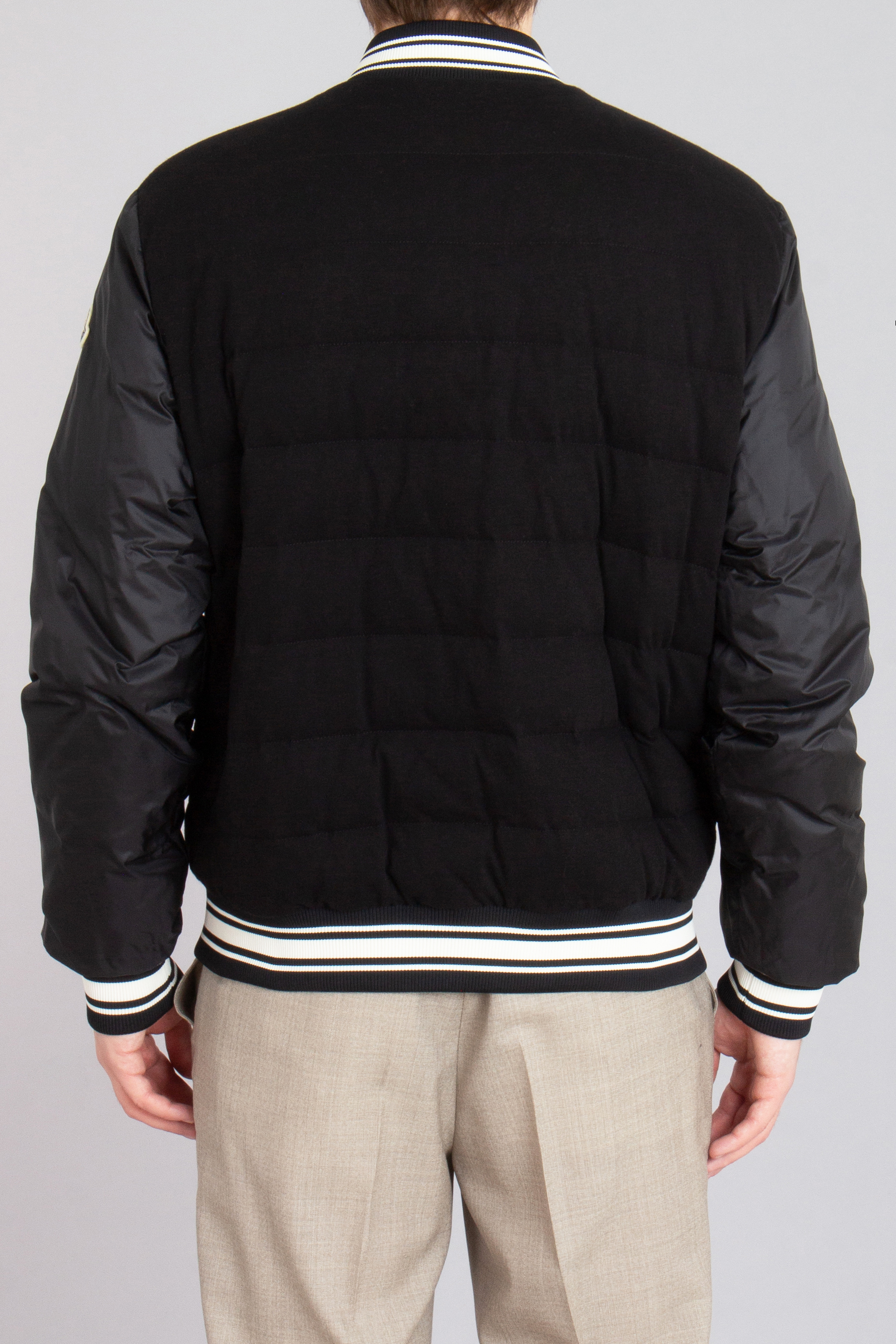 MONCLER Bouchet Reversible Recycled Longue Saison Varsity Down Jacket