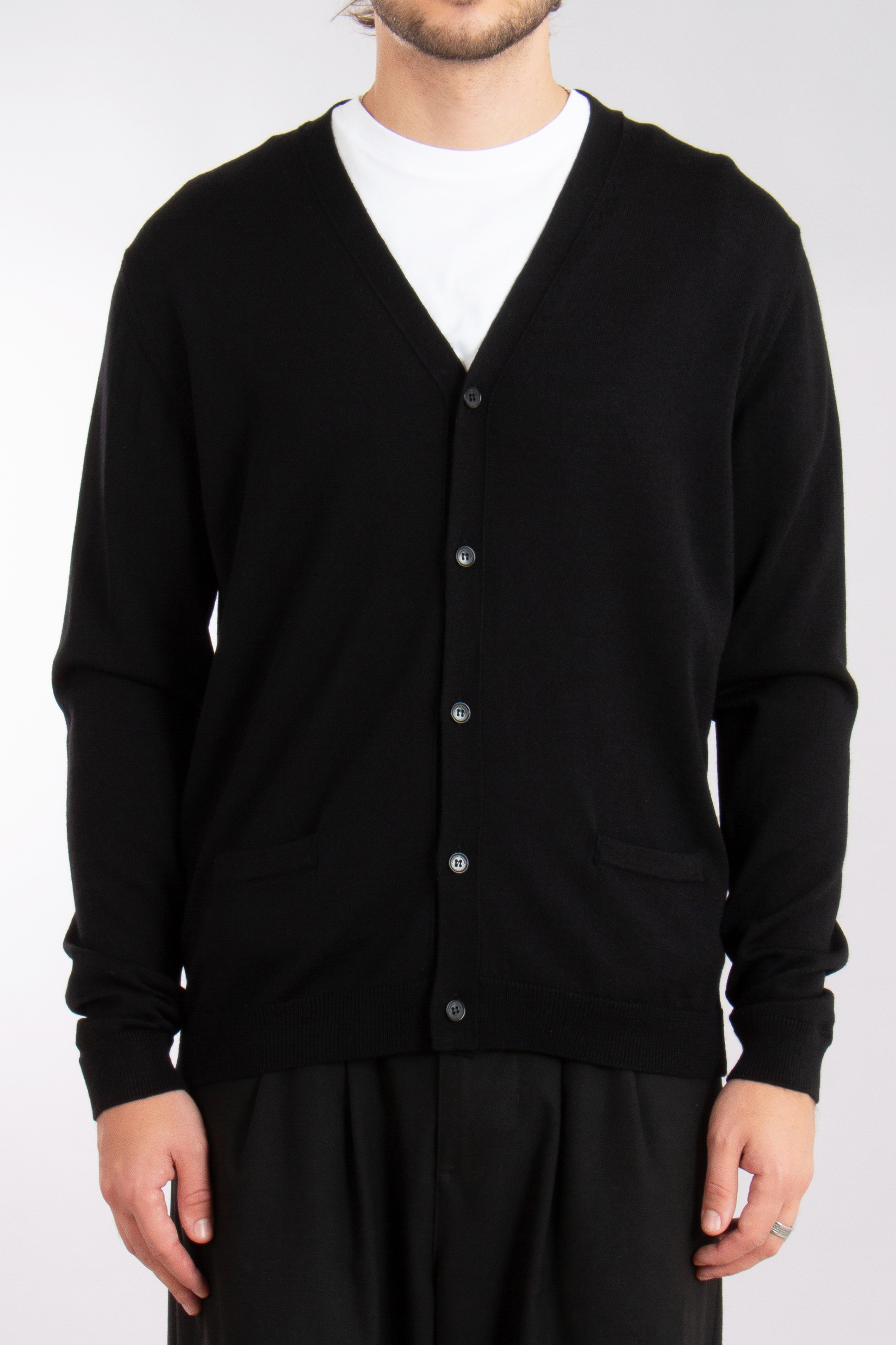 ROBERTO COLLINA Lightweight Extrafine Wool Cardigan