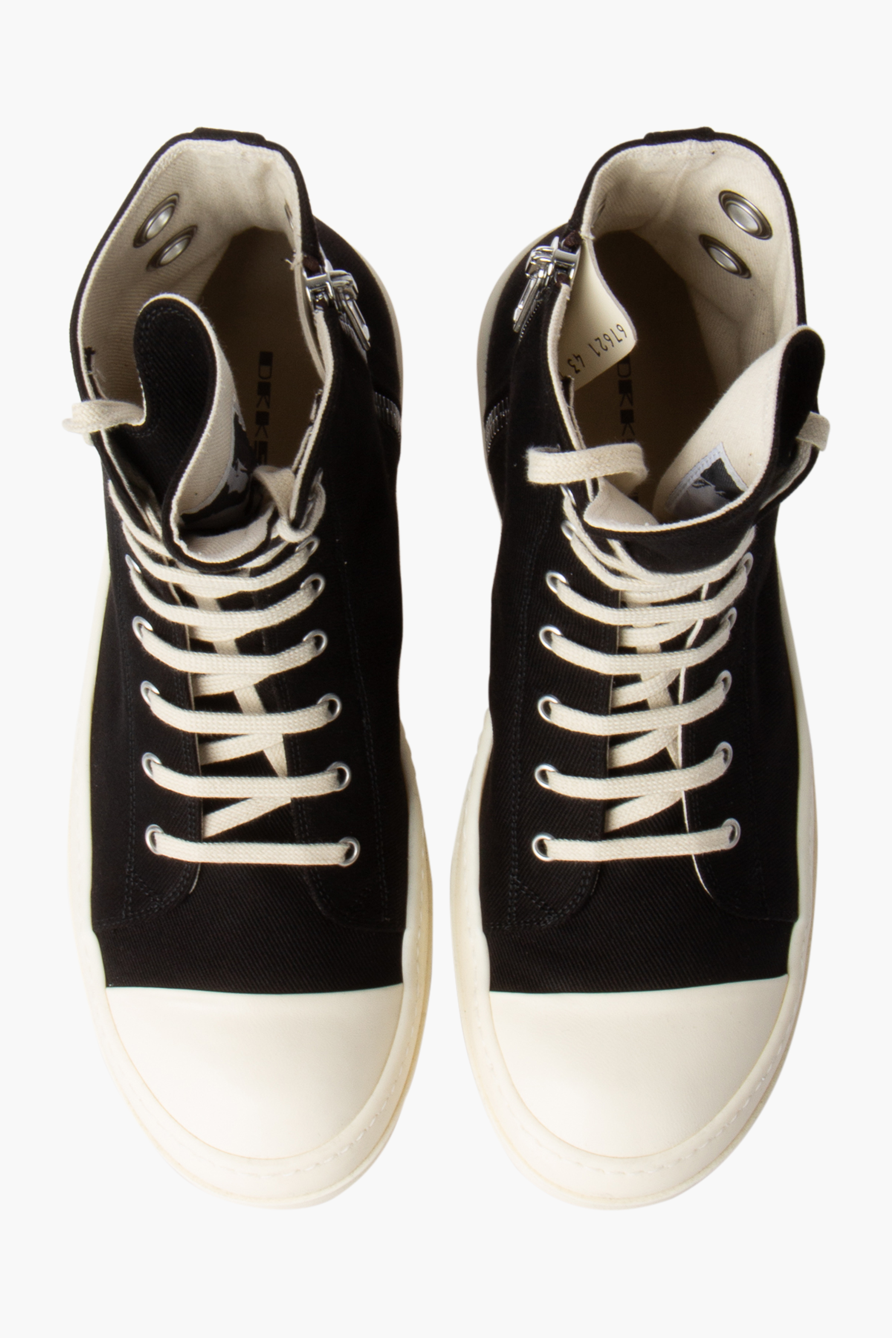 RICK OWENS DRKSHDW Overdyed Denim Sneakers