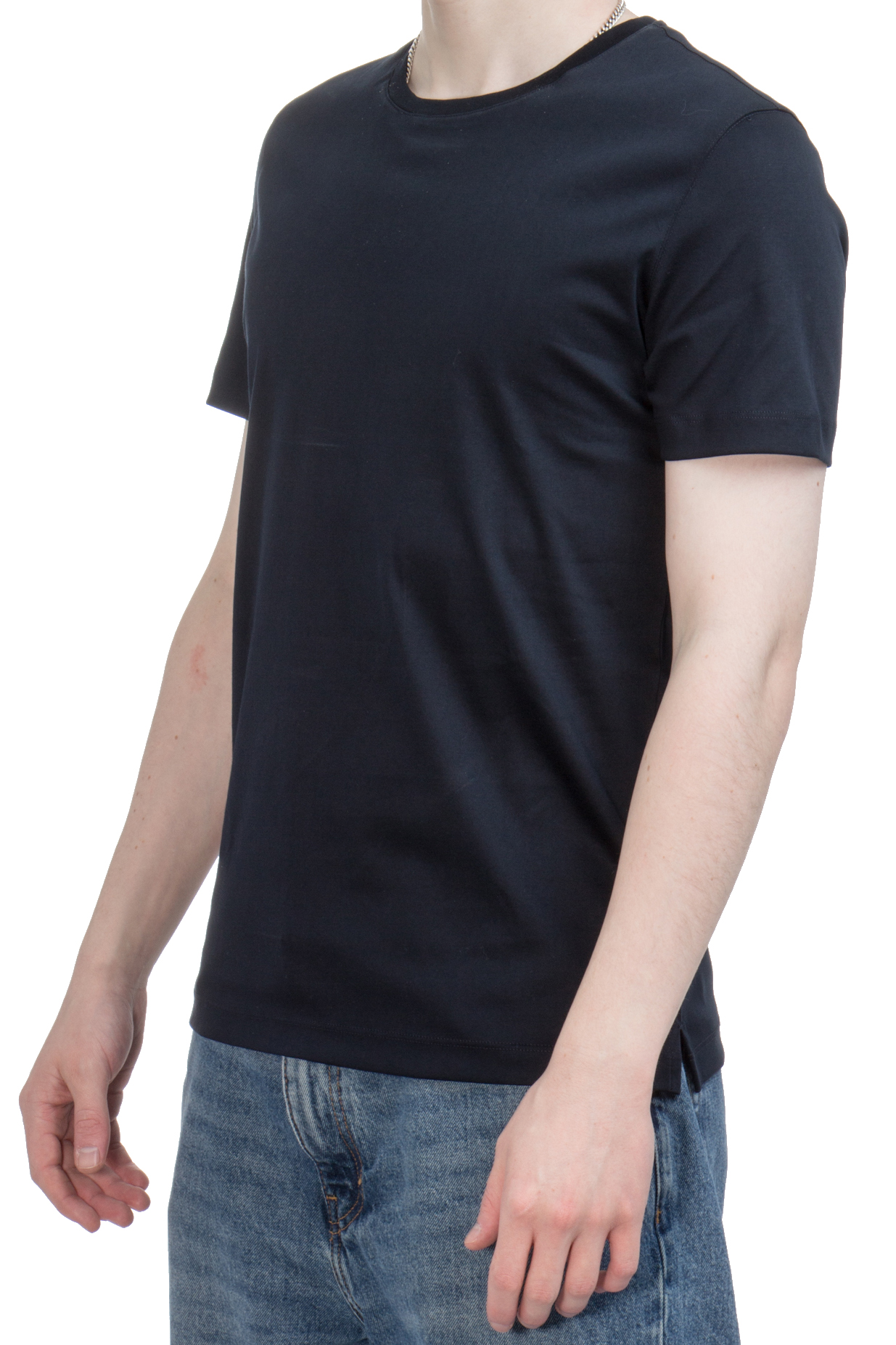 VAN LAACK Swiss Cotton Round Neck T-Shirt