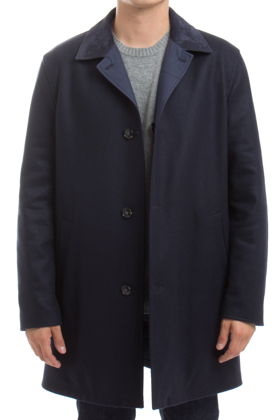 KITON Reversible Cashmere & Nylon Coat 