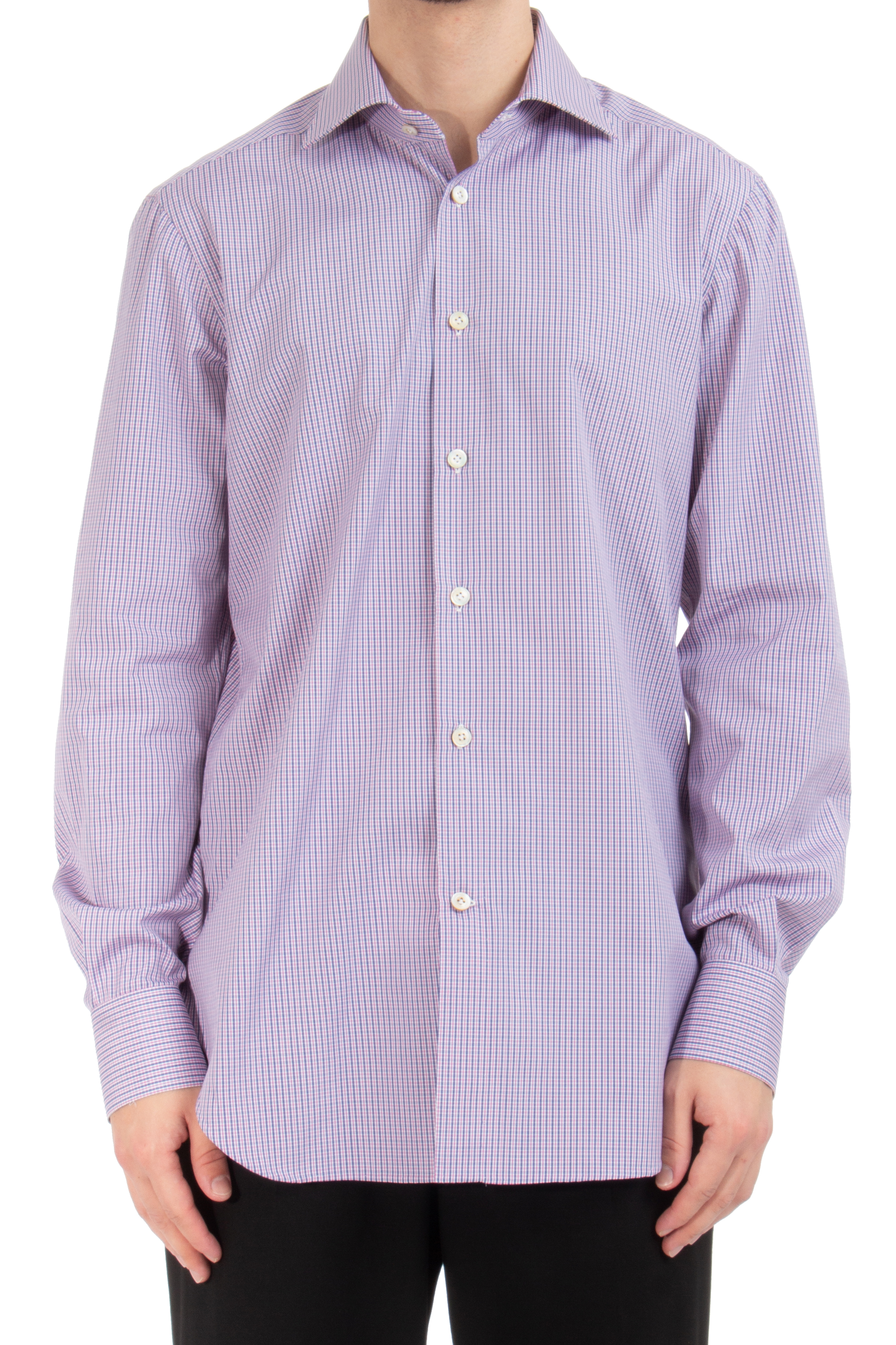 KITON Checked Cotton Shirt