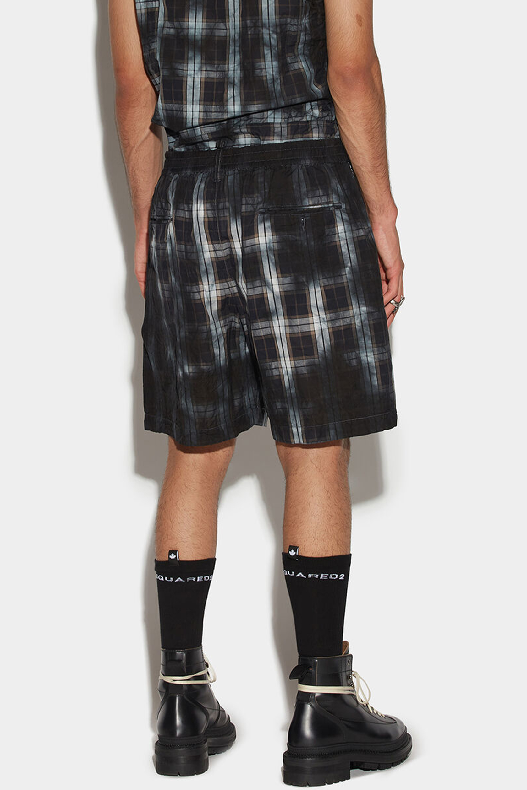 DSQUARED2 Check Elastic Boxer Shorts