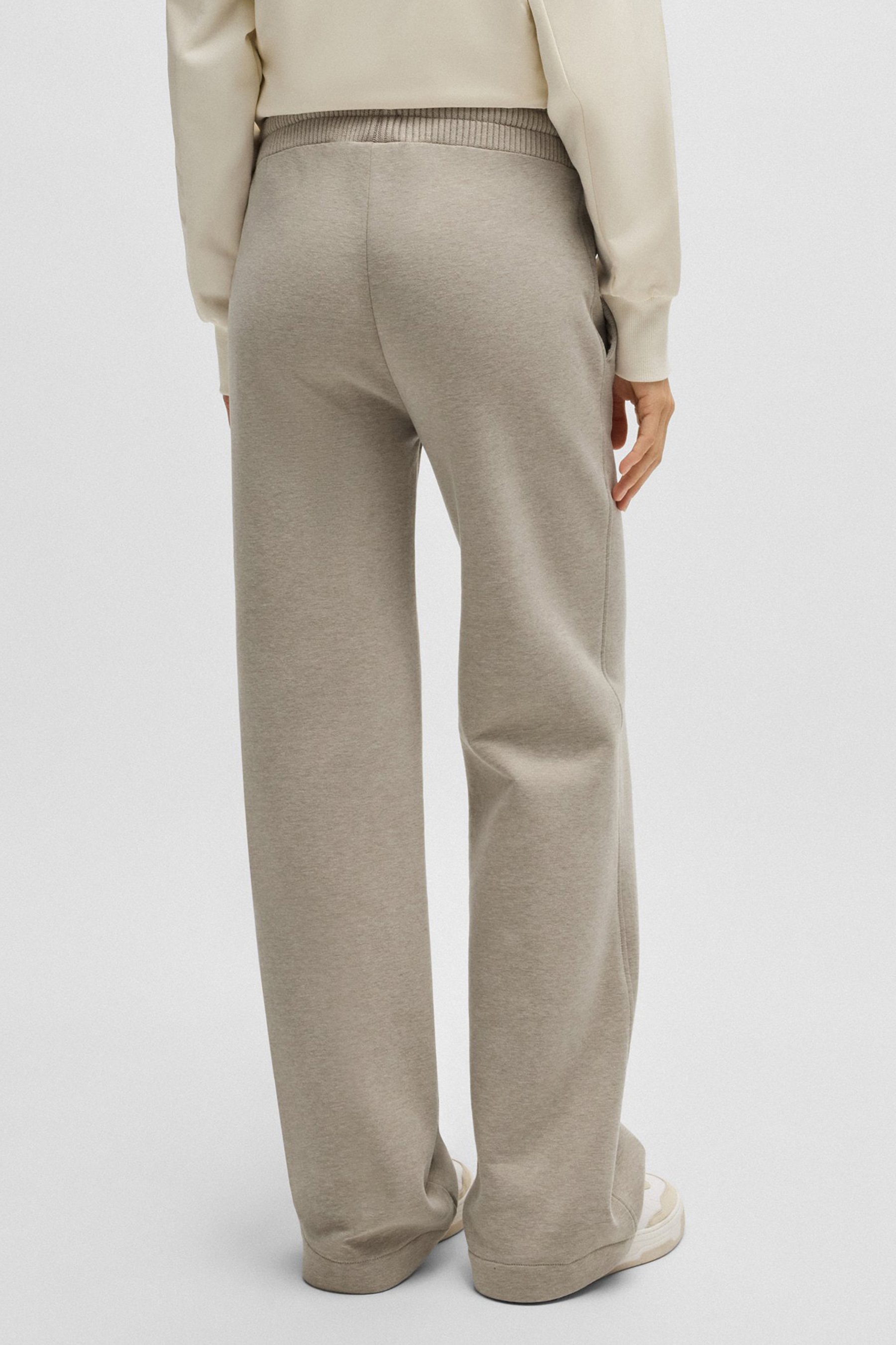 BOSS Relaxed Fit Cotton Blend Jersey Sweatpants Eburra