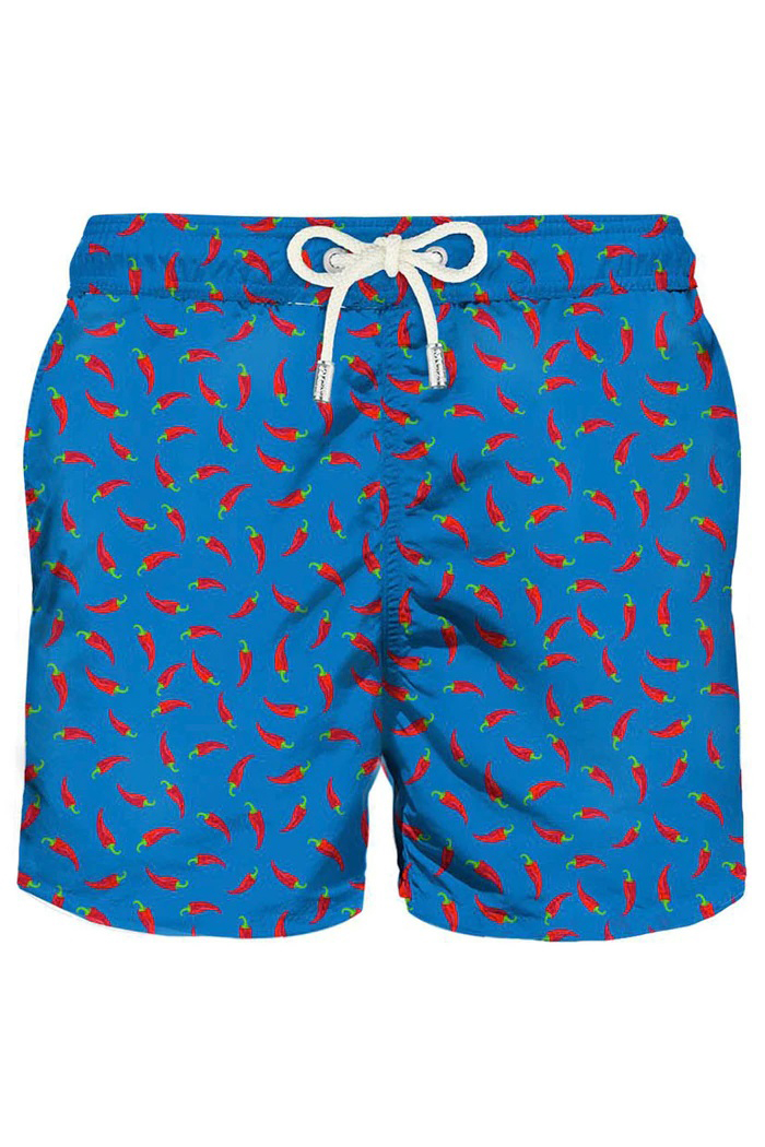 MC 2 SAINT BARTH Chili Print Swim Shorts Lighting