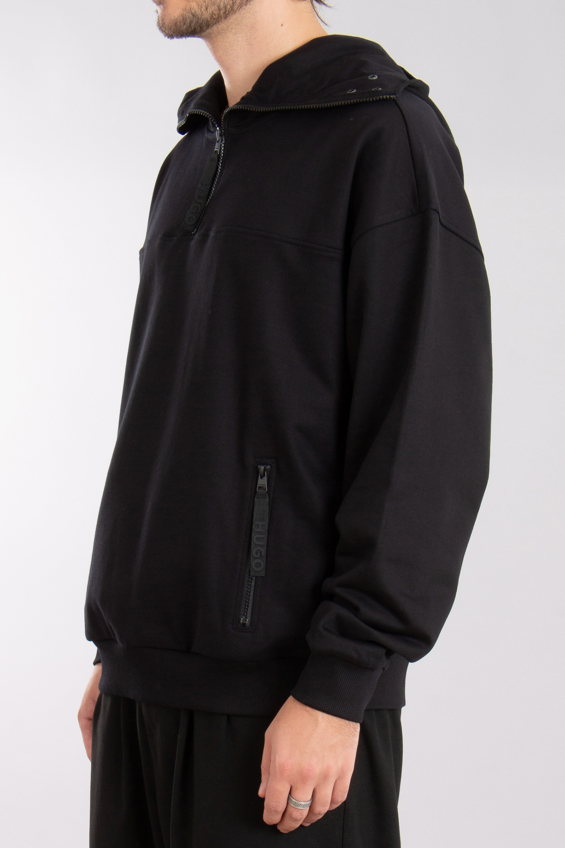 HUGO Oversized Cotton Hoodie Dilaktech