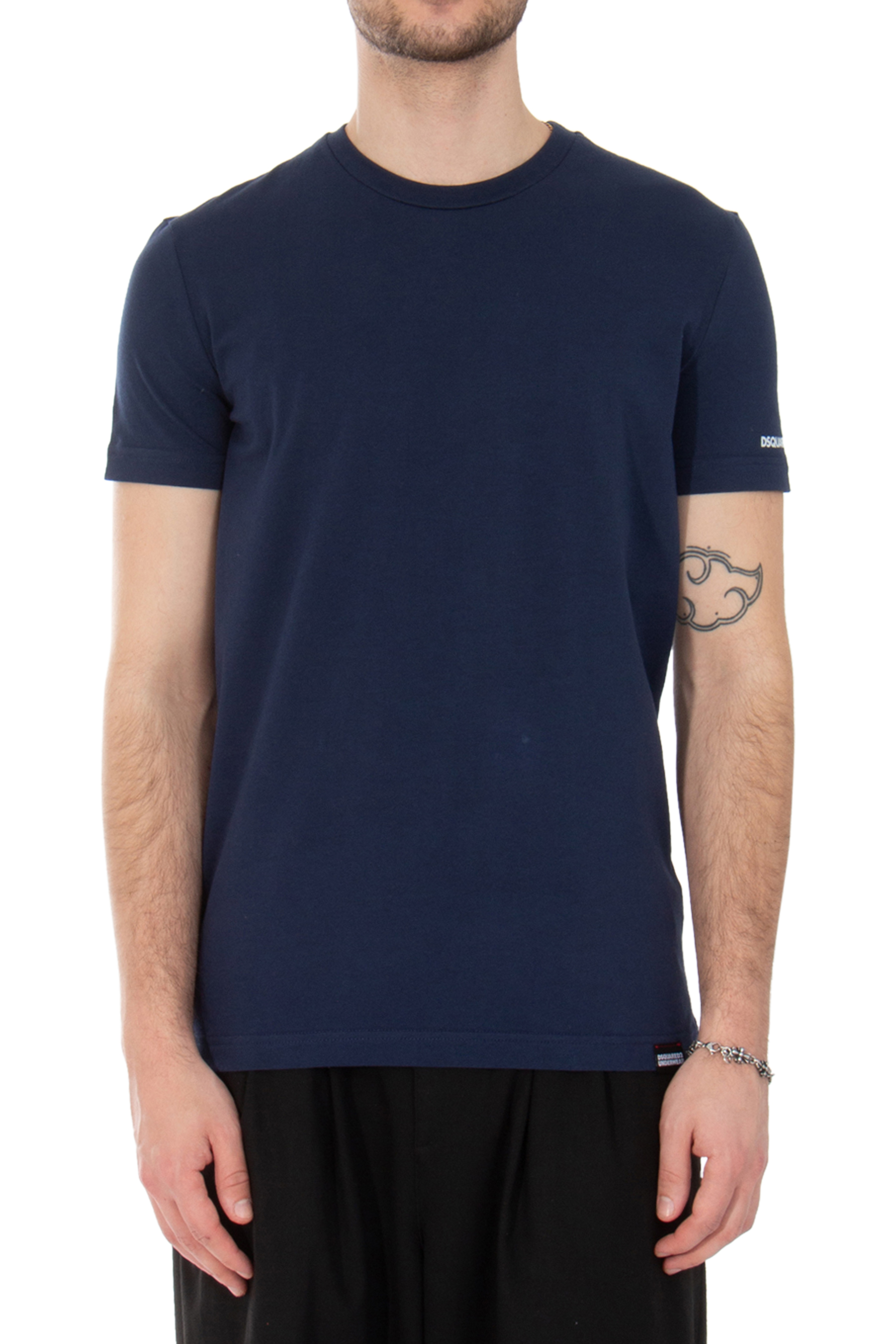 DSQUARED2 2-Pack Round Neck Cotton Stretch T-Shirts