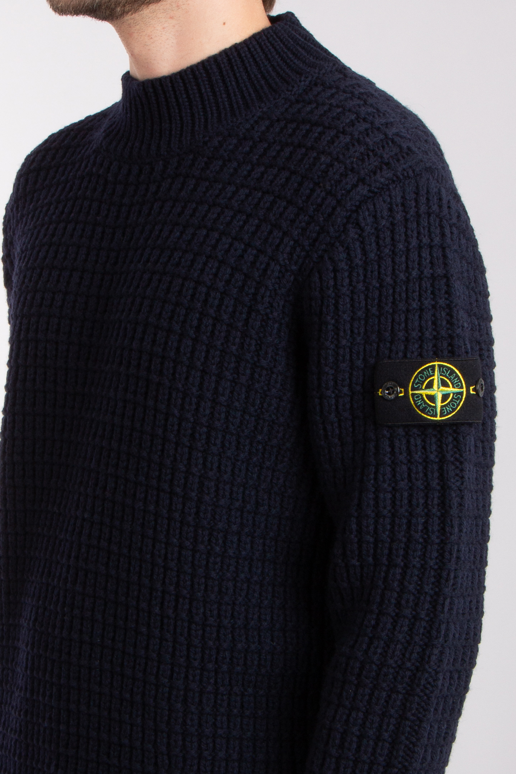 STONE ISLAND Virgin Wool Knit Sweater