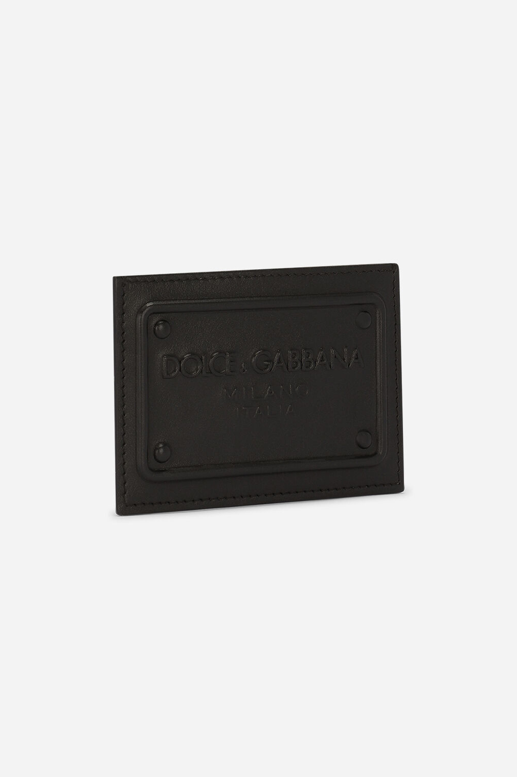 DOLCE & GABBANA Embossed Leather Card Holder