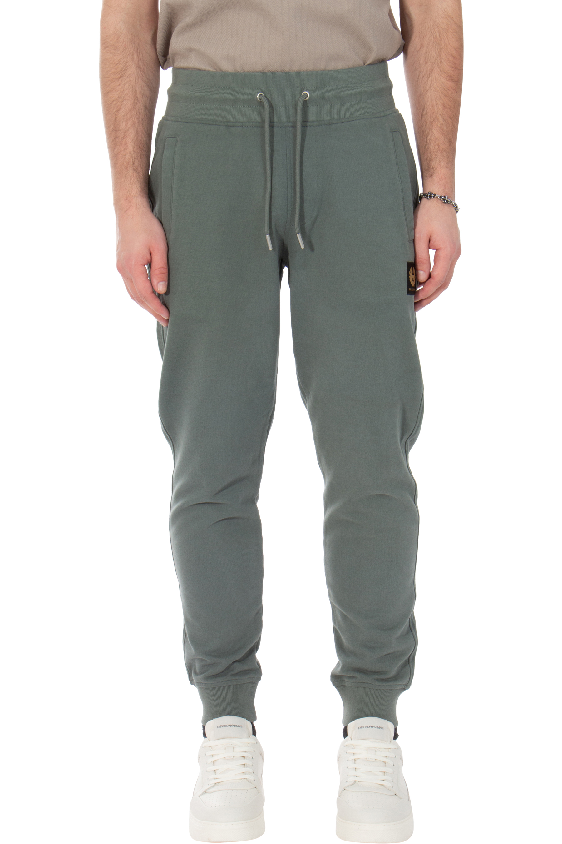 BELSTAFF Loopback Cotton Fleece Sweatpants