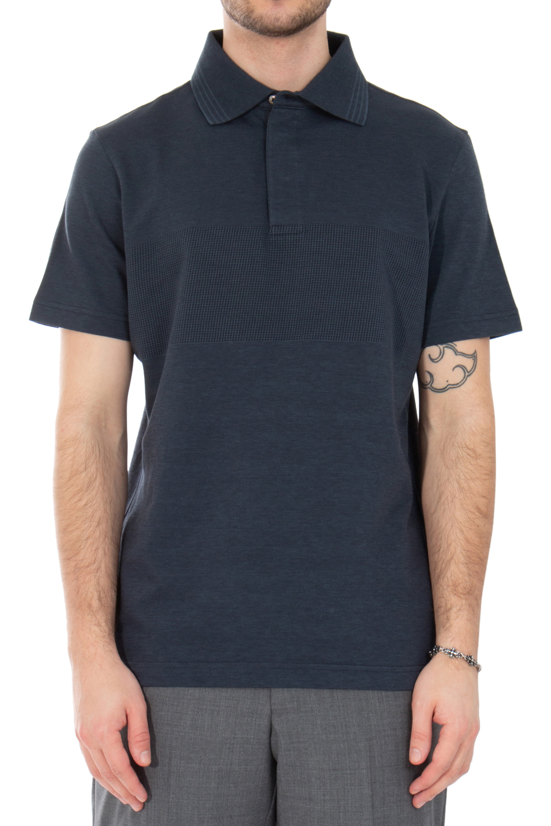 PAUL SMITH Jacquard Cotton Polo Shirt