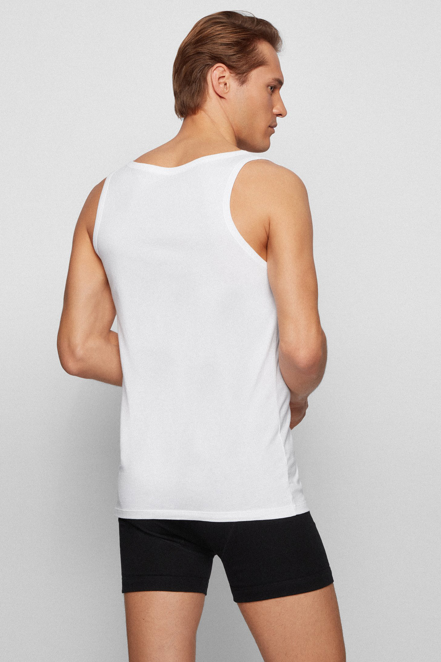 BOSS 3-Pack Cotton Stretch Tank Tops