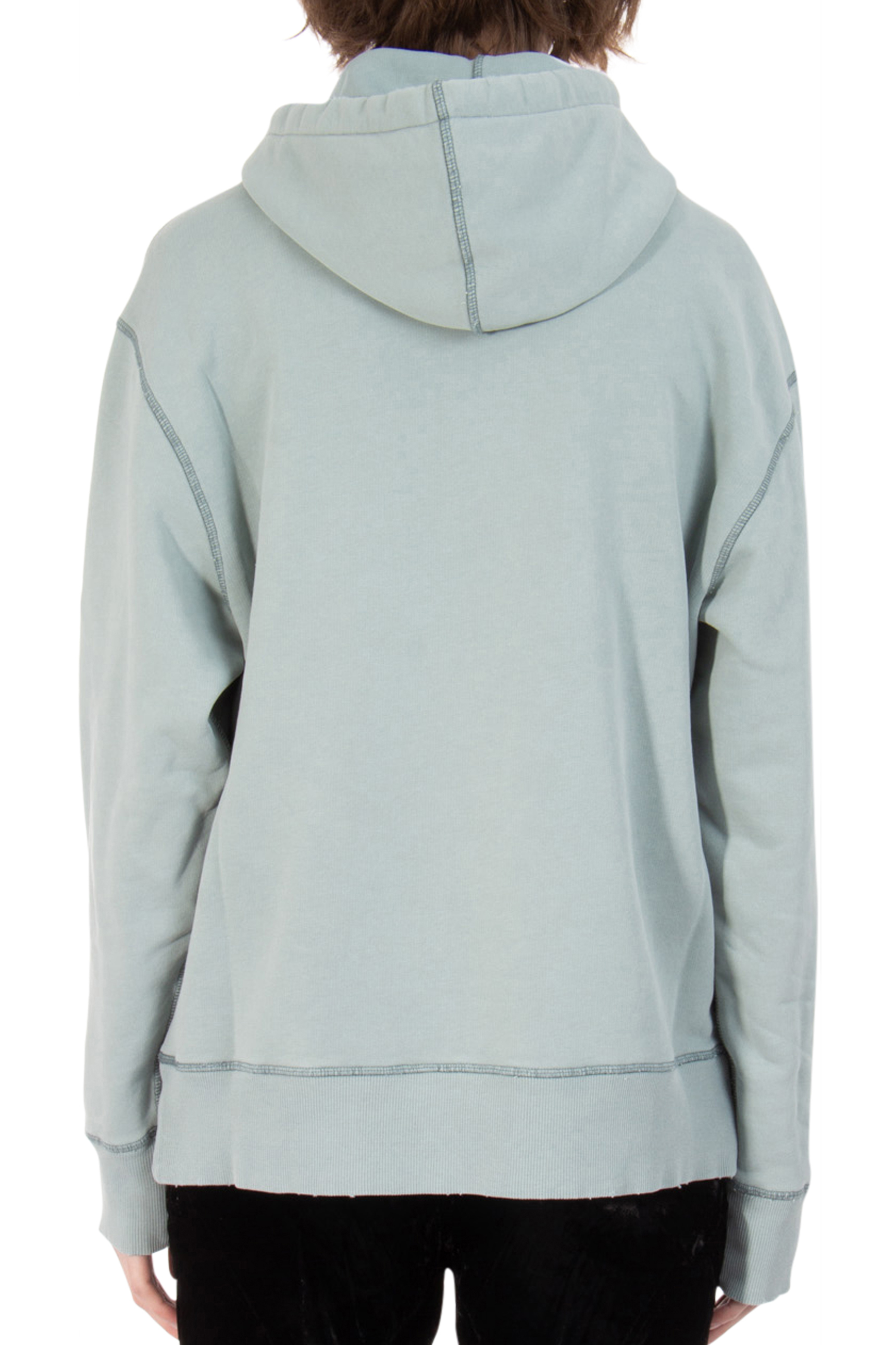 AMI PARIS Faded Out Cotton Fleece Hoodie