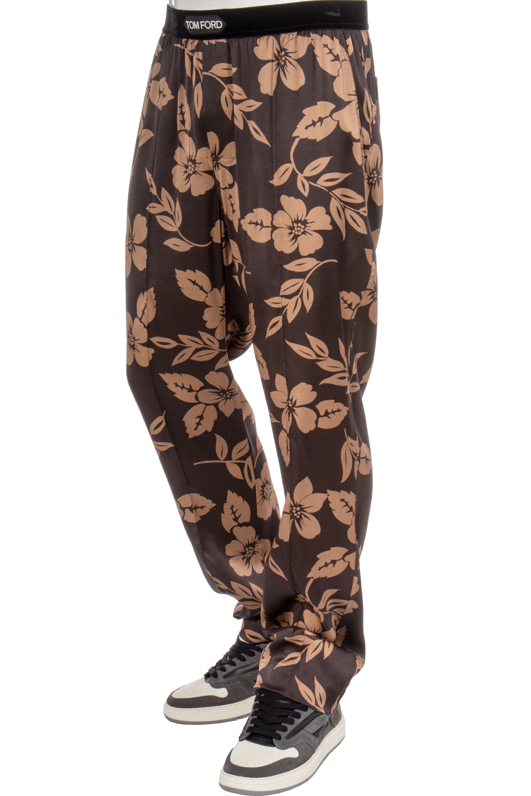 TOM FORD Flower Print Silk Pajama Pants