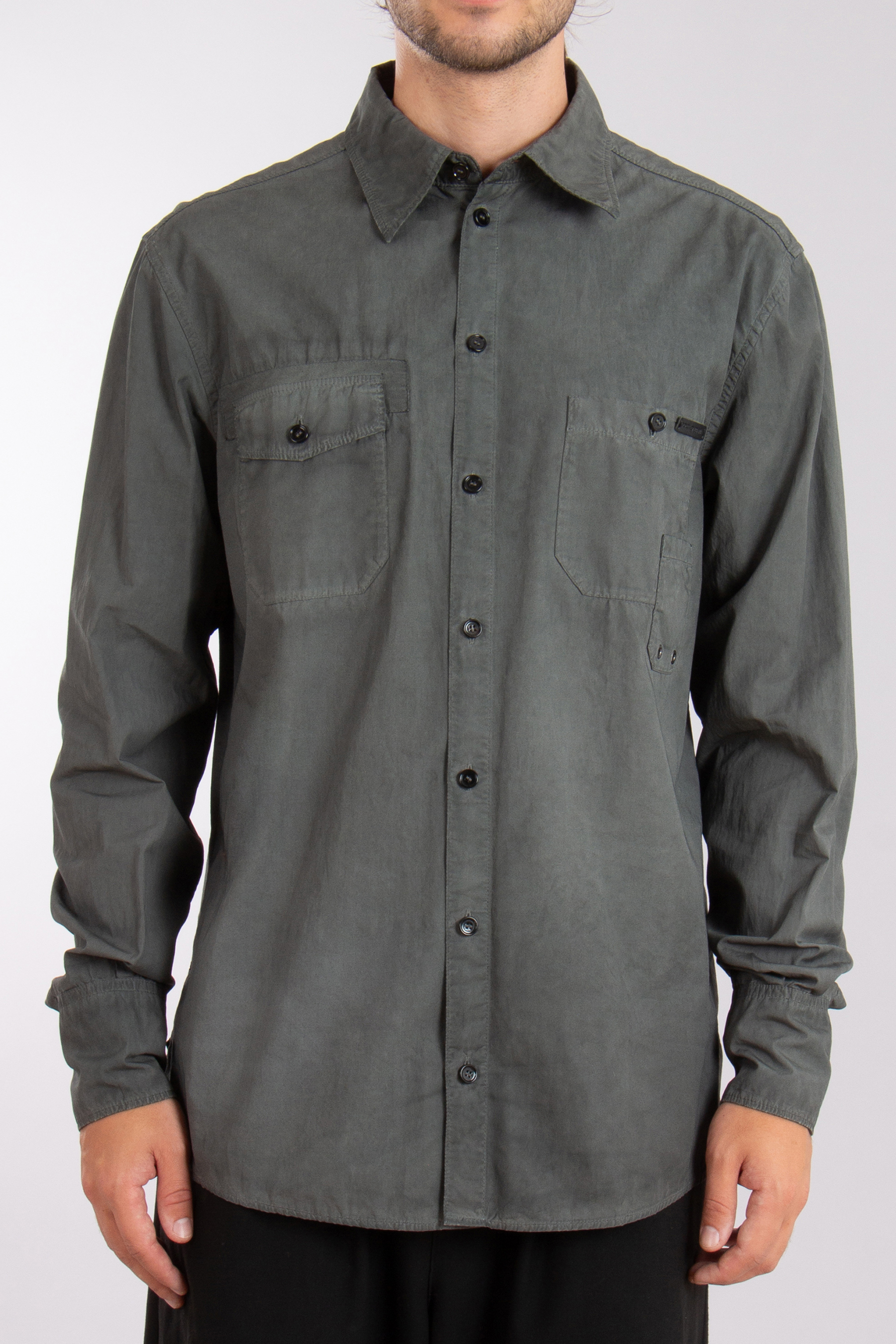 DOLCE & GABBANA Relaxed Fit Used Wash Cotton Shirt