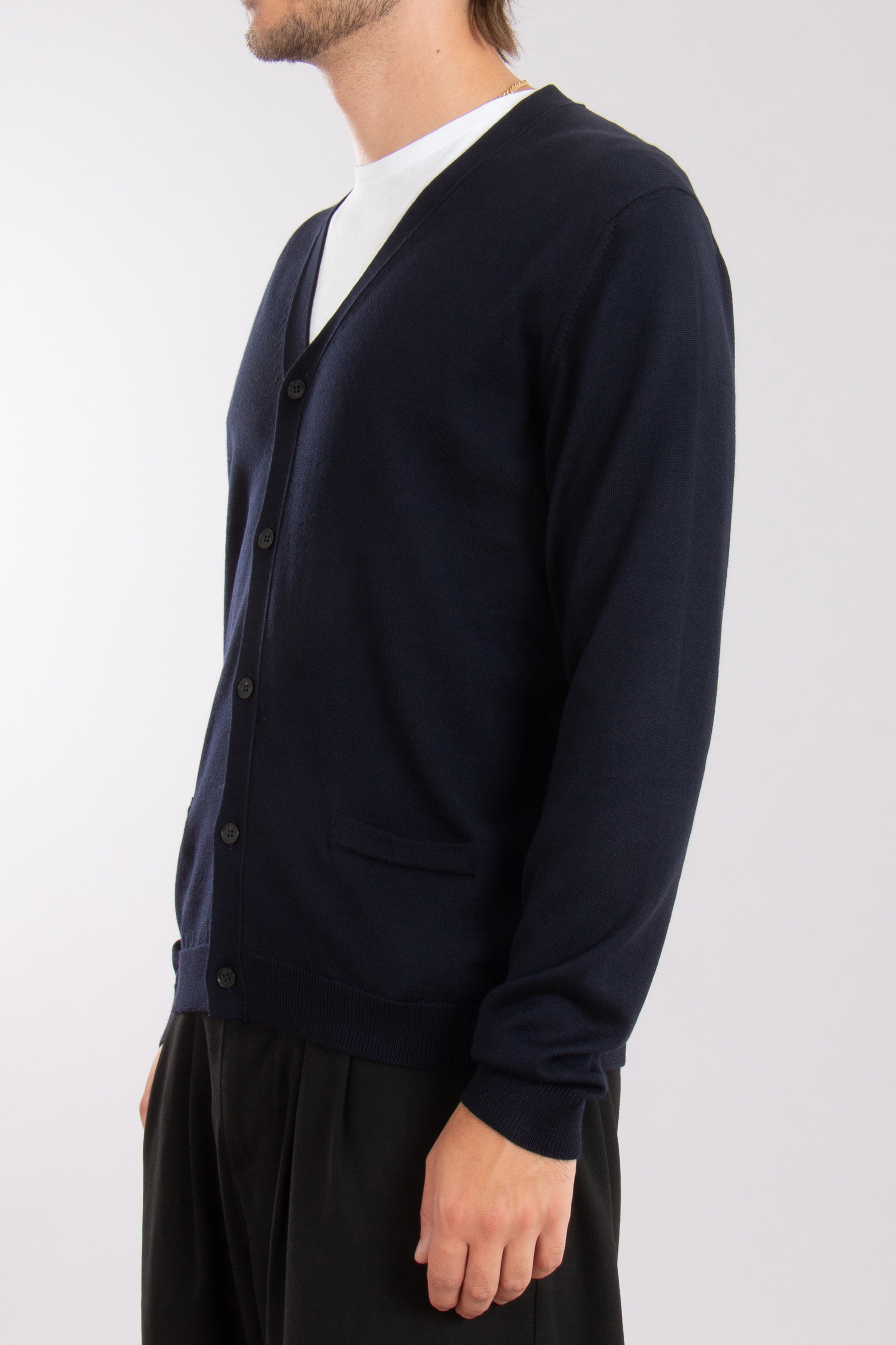 ROBERTO COLLINA Lightweight Extrafine Wool Cardigan