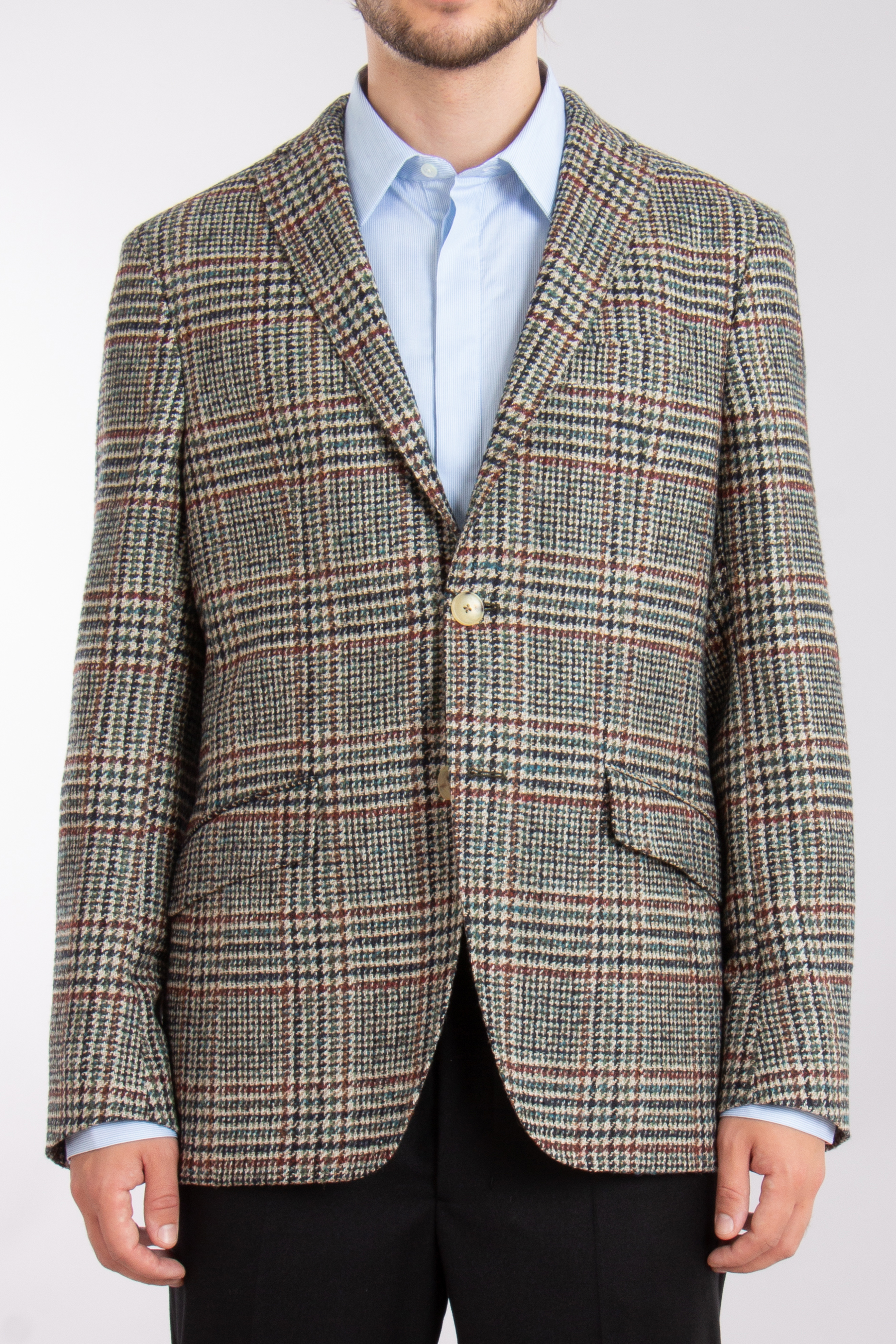 ETRO Checked Alpaca-Wool Blend Jacket