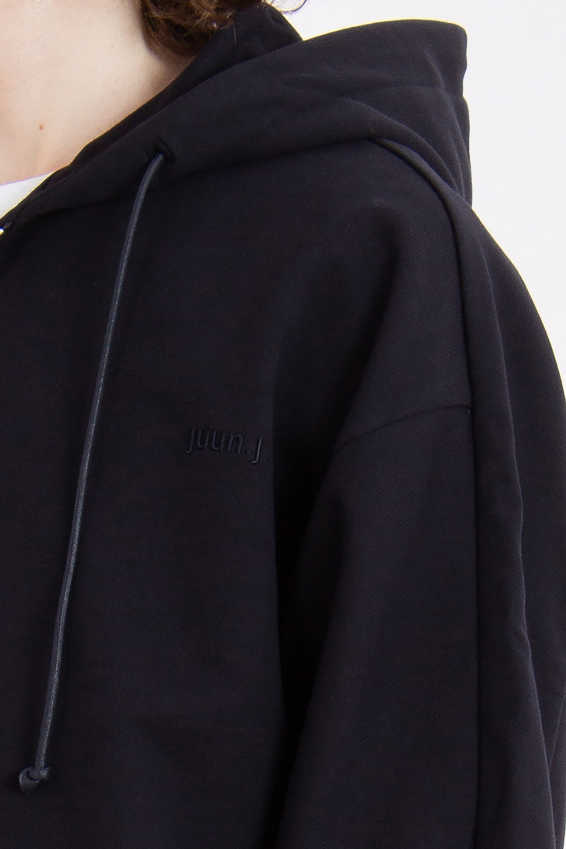 JUUN.J Oversized Cotton Zip-Up Hoodie