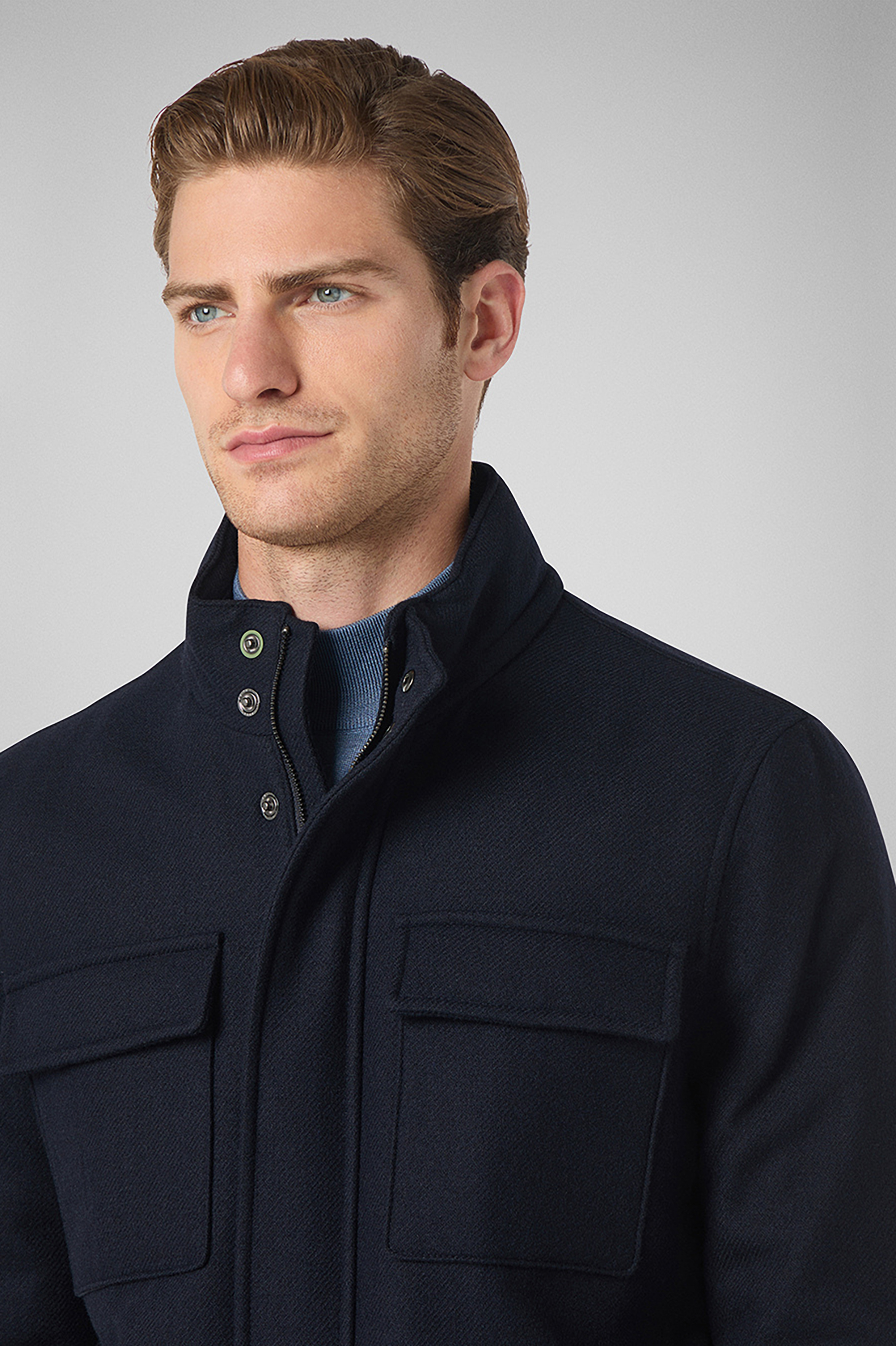 PAL ZILERI Technical Wool Field Jacket